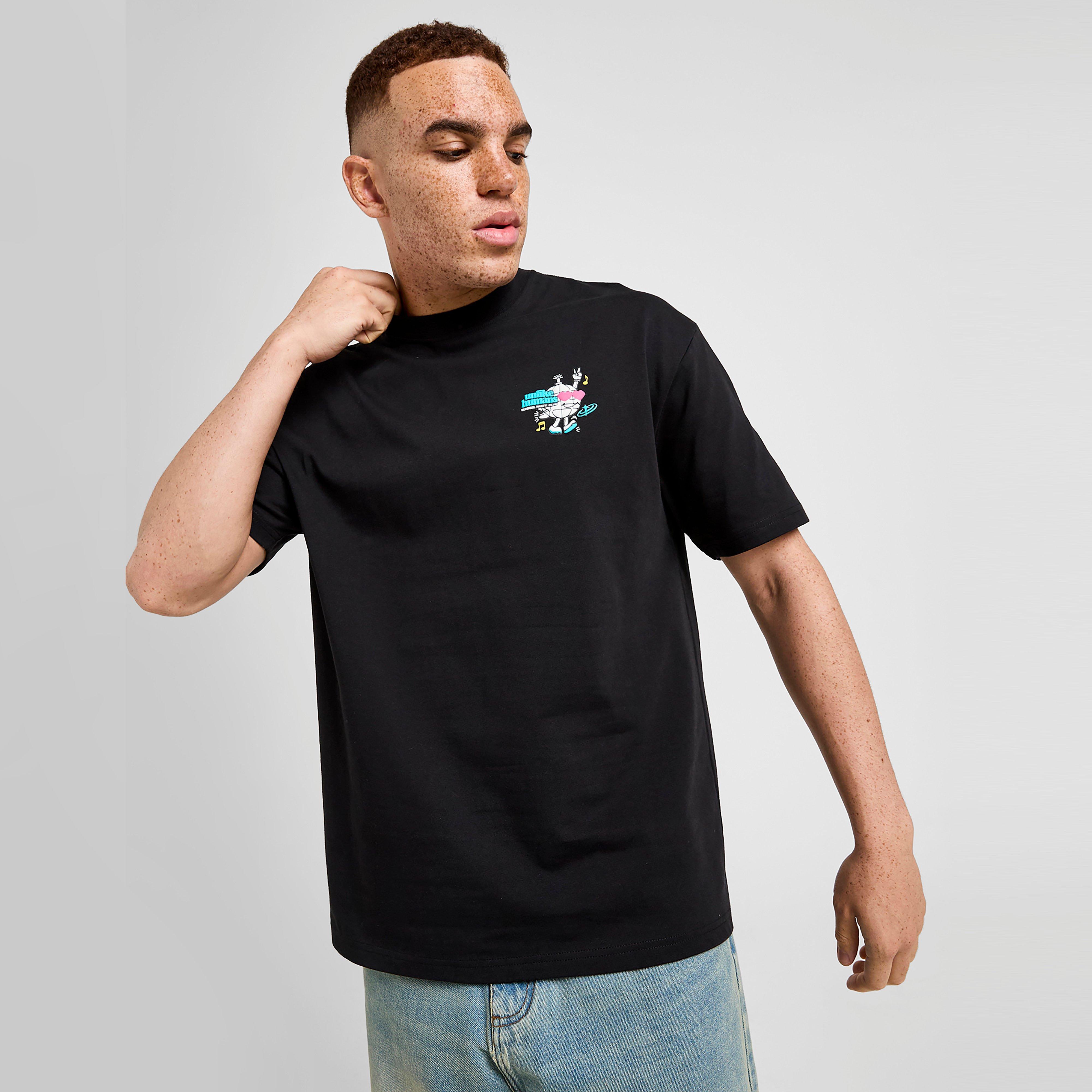 Férfi póló UNLIKE HUMANS PÓLÓ PARTY CLUB TEE BLK-BLK