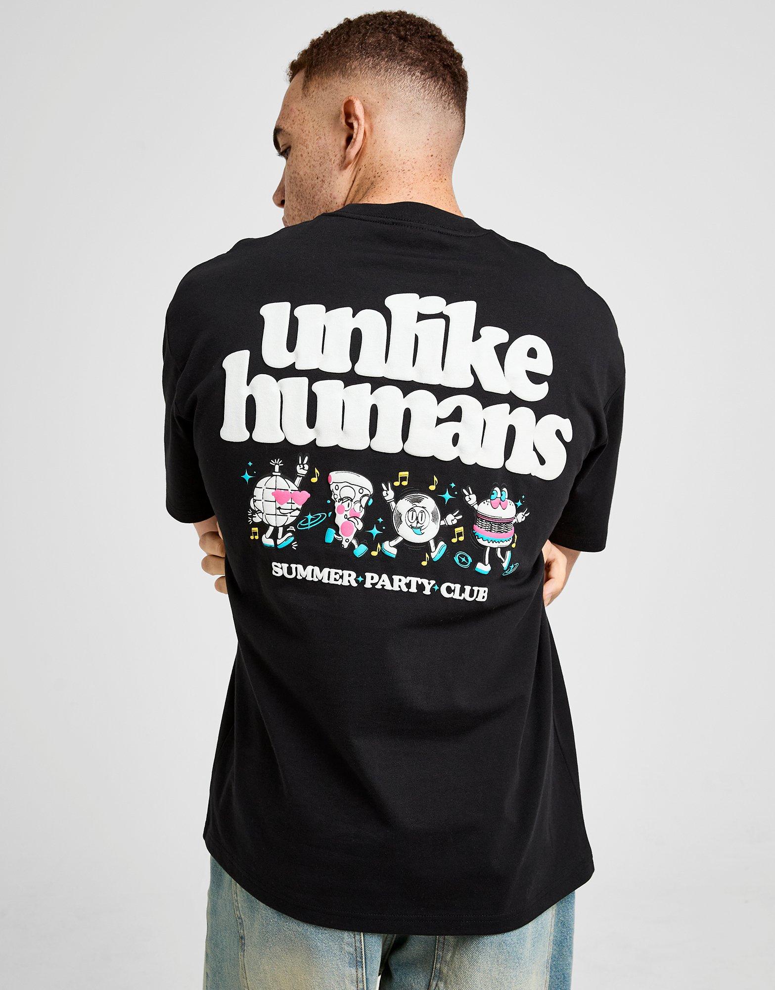 Чоловічі футболки UNLIKE HUMANS ФУТБОЛКА PARTY CLUB TEE BLK-BLK ULHTM10408007 Чорний