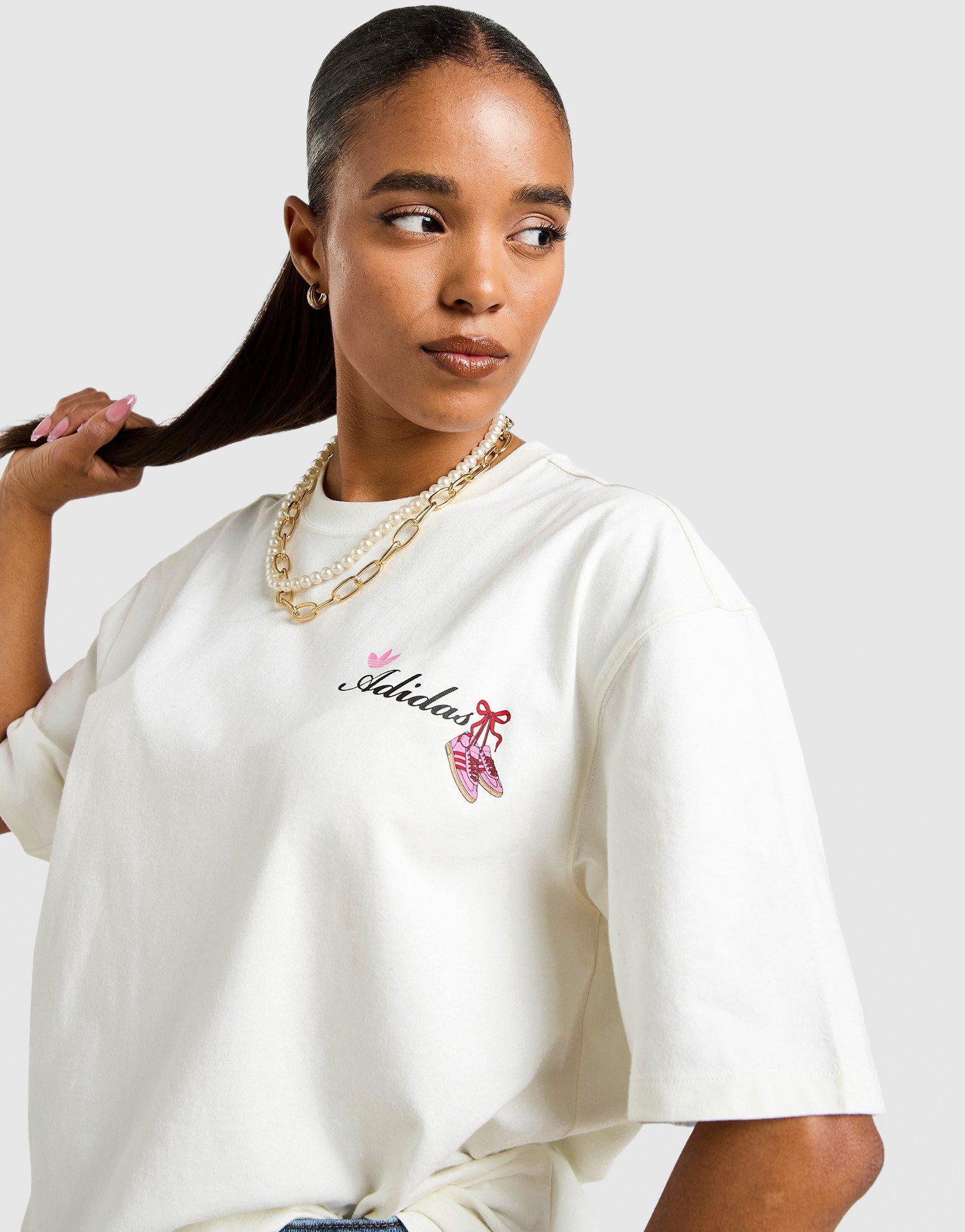 Ženski T-shirt ADIDAS T-SHIRT FTW BOW G TEE - L KS5425 bijela