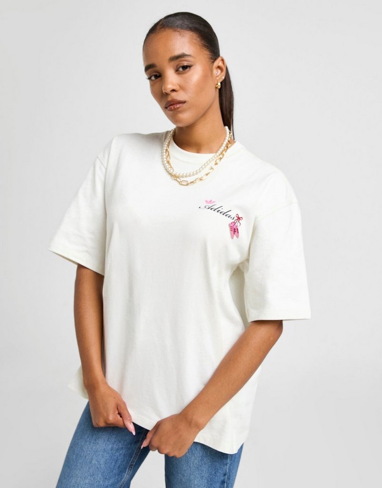 Moteriški marškinėliai ADIDAS MARŠKINĖLIAI FTW BOW G TEE - L KS5425 Balta