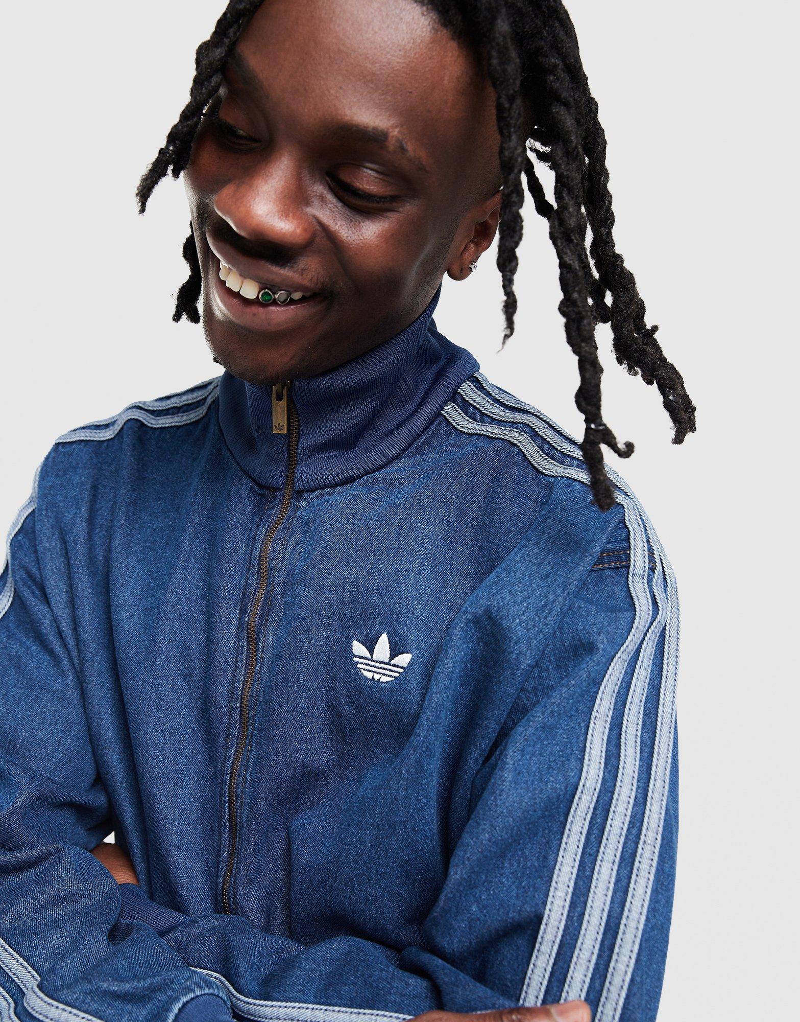 Kurtka męska ADIDAS KURTKA DENIM FB TT KD1517 Niebieski