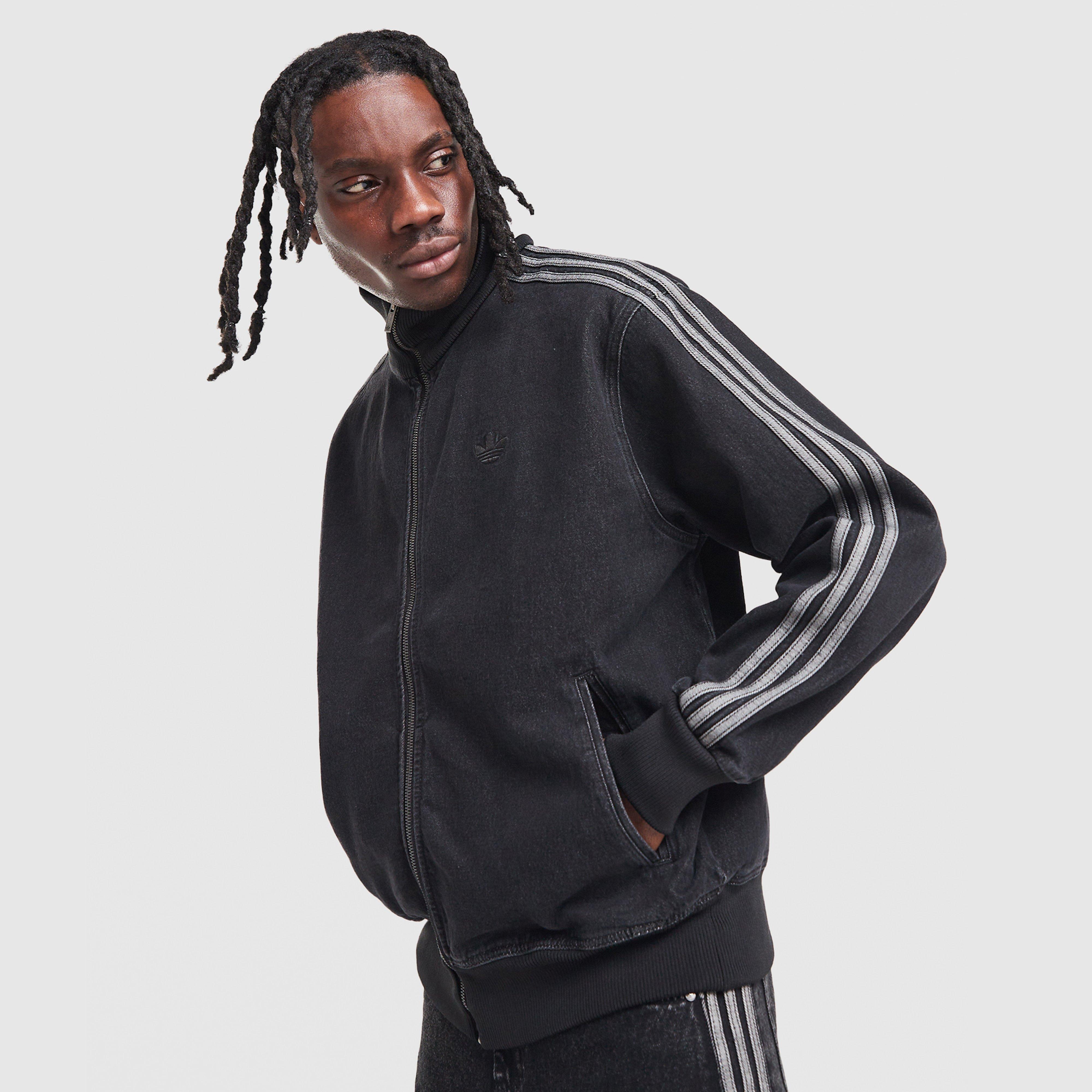 Férfi pulóverek ADIDAS PULÓVER CIPZÁRAS DENIM FB TT