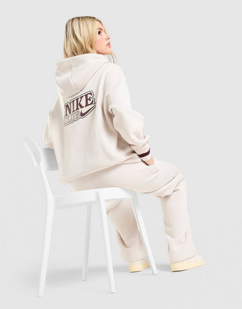 NIKE BLUZĂ HANORAC W NSW PHNX FLC OS Femei Bej IR3614-104 | JD Sports