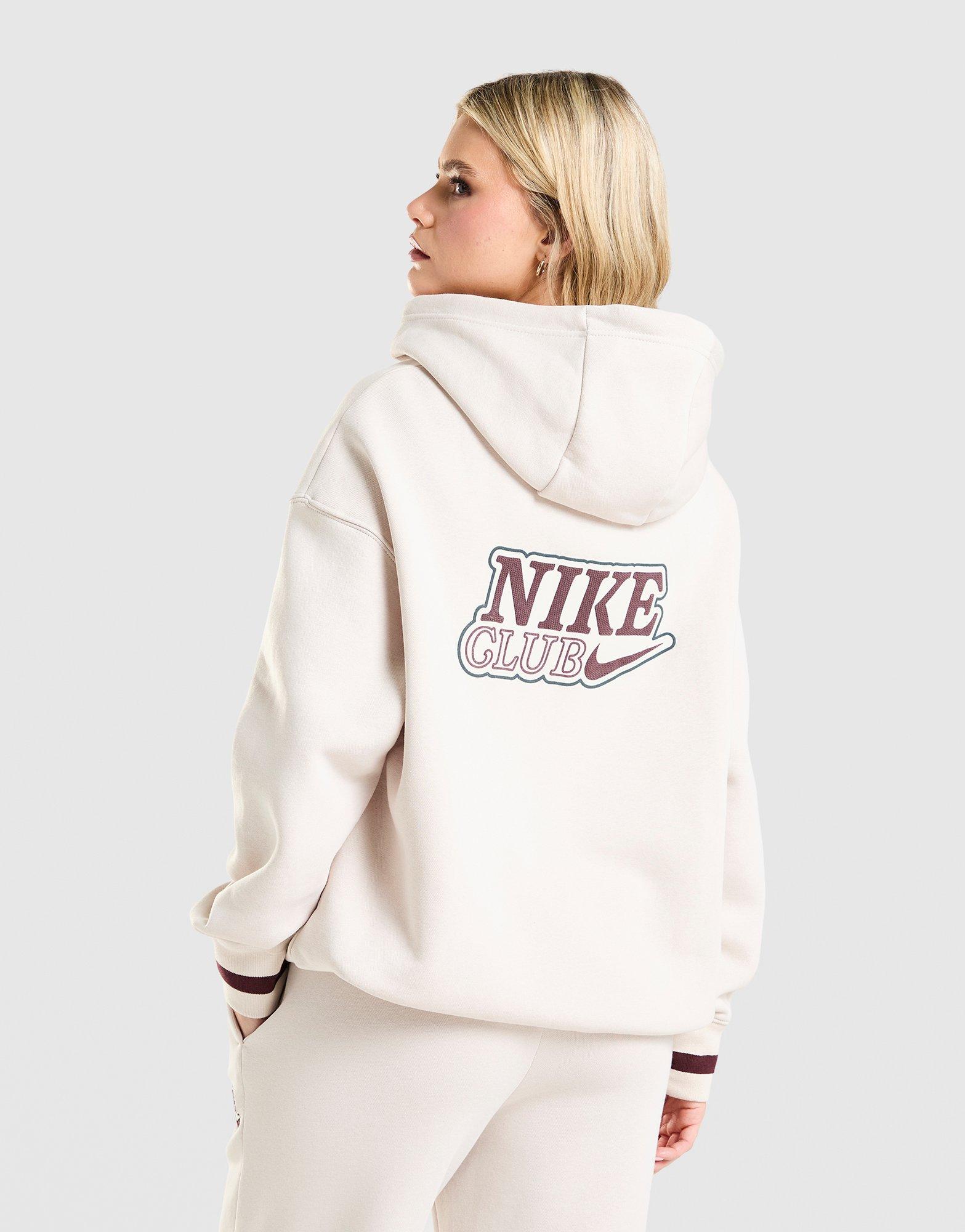 Bluza damska NIKE BLUZA Z KAPTUREM W NSW PHNX FLC OS PO HOOD IR3614-104 Beżowy