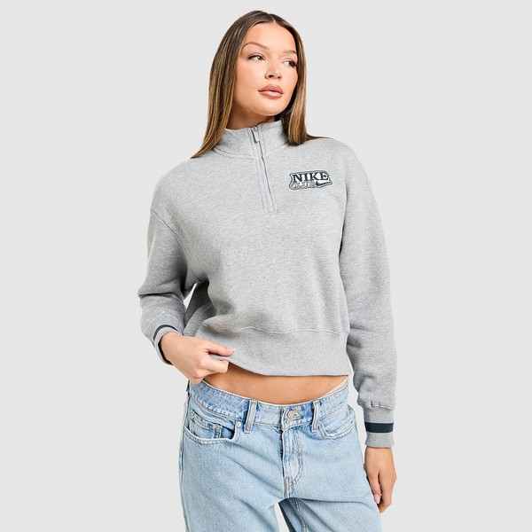 NIKE BLUZA ROZPINANA W NSW FLC QZ TOP