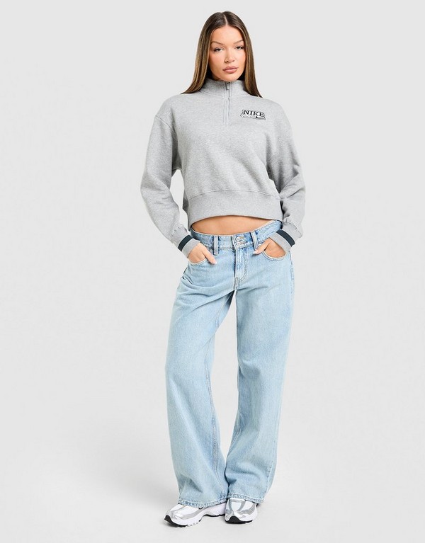 Nike Bluza Rozpinana W Nsw Flc Qz Top - obrazek 2