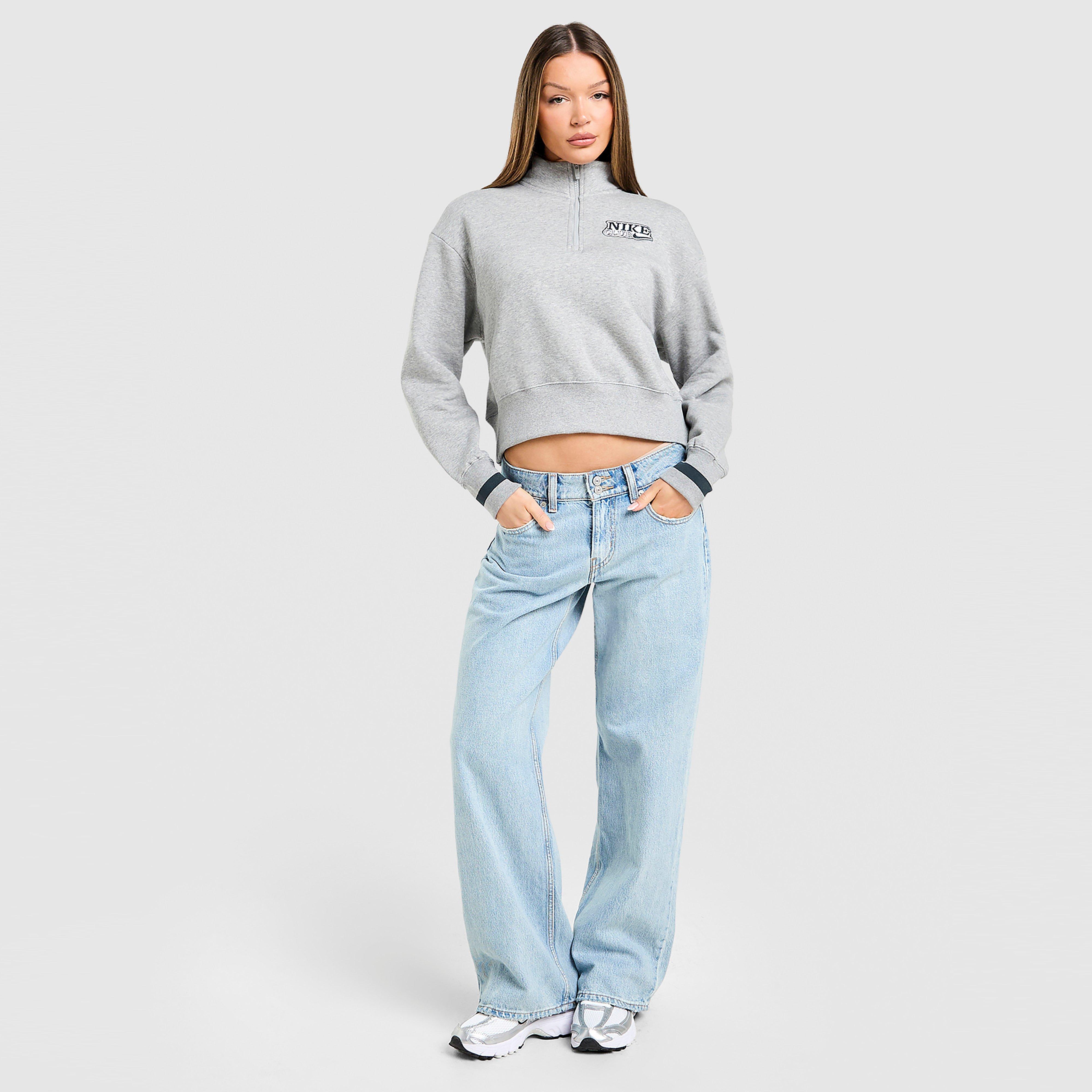 Dámska mikina NIKE MIKINA W NSW FLC QZ TOP