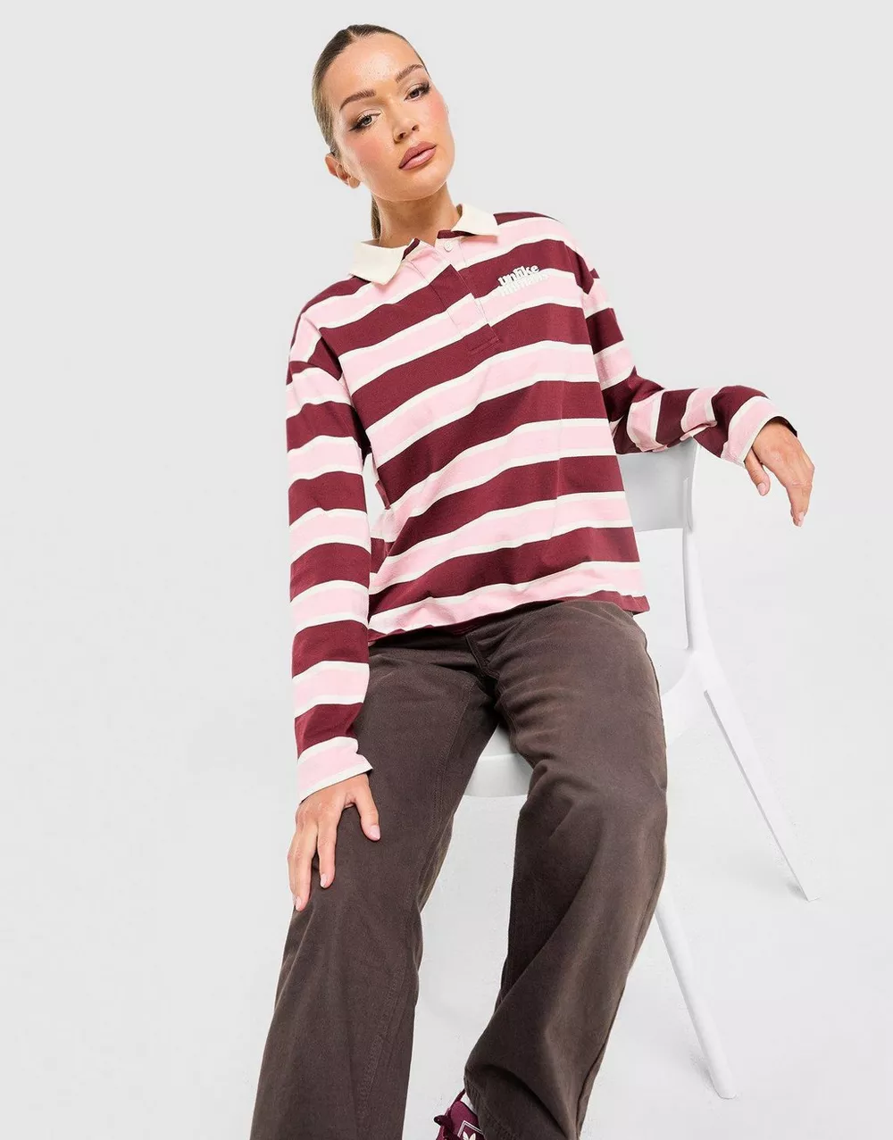 UNLIKE HUMANS ФУТБОЛКА STRIPE RUGBY TEE, фото 1 з 5