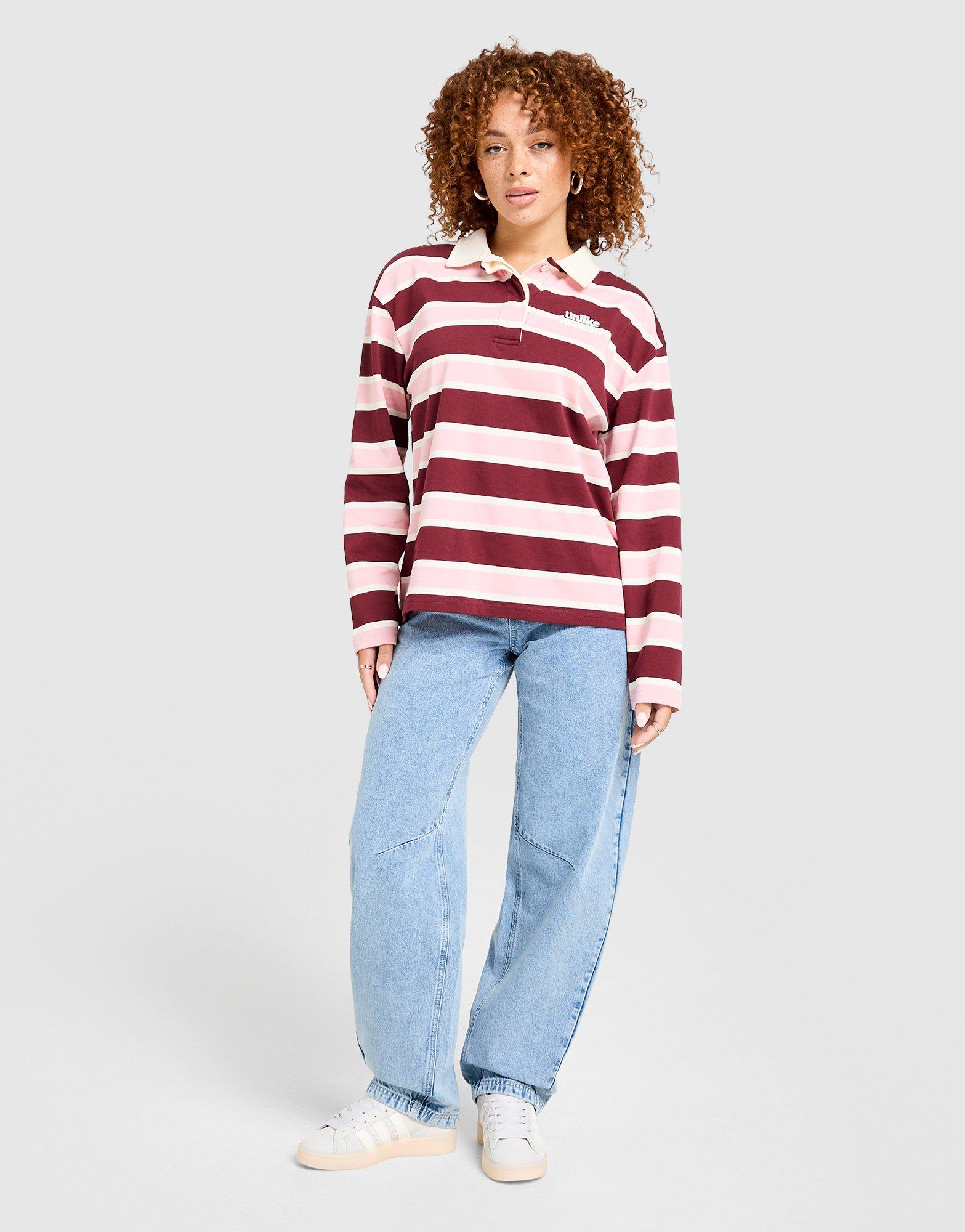 Koszulka, t-shirt damski UNLIKE HUMANS T-SHIRT STRIPE RUGBY TEE ULHTW10348891 Multicolor