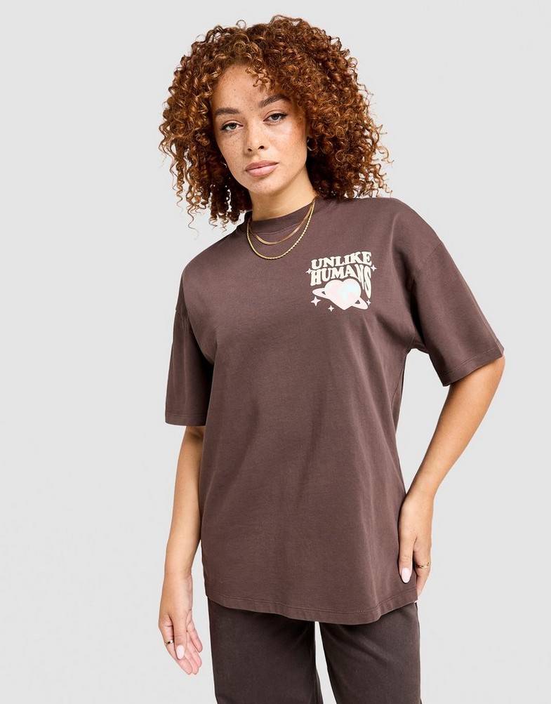 Жіночі футболки UNLIKE HUMANS ФУТБОЛКА PROTECT TEE ULHTW10342892 Коричневий