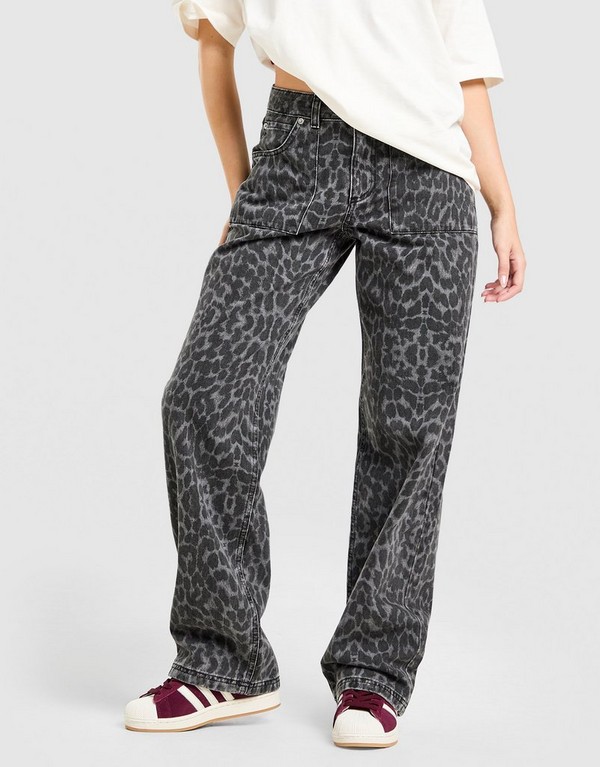 Unlike Humans Spodnie Leopard Jn