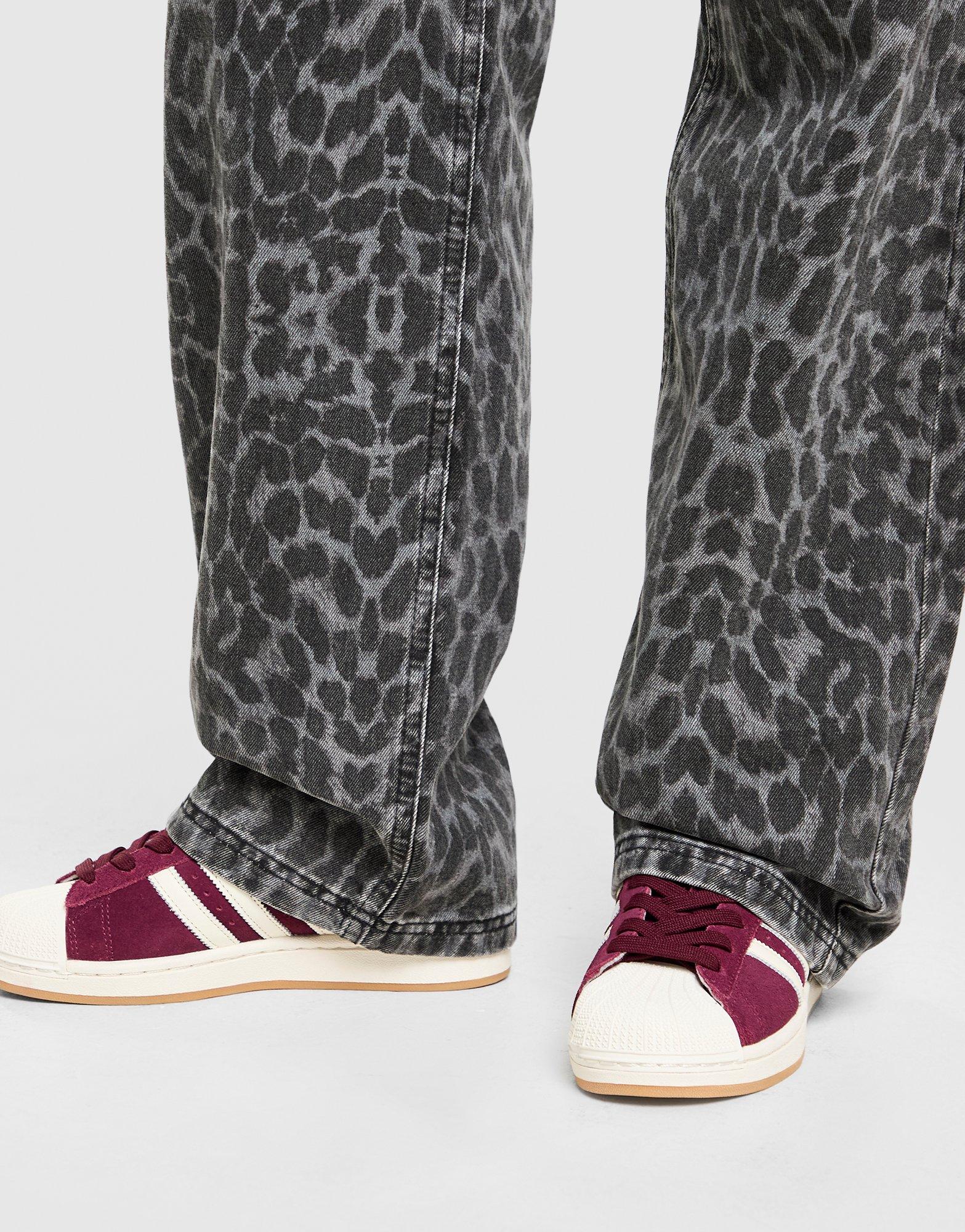 Jeansy damskie UNLIKE HUMANS SPODNIE LEOPARD JN ULHTW10210898 Szary