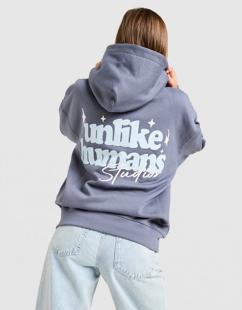 Dámska mikina UNLIKE HUMANS MIKINA S KAPUCŇOU STUDIO OH HD ULHTW10346843 Tmavomodrá