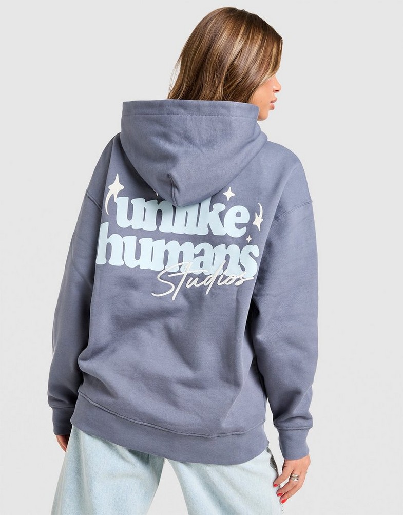 Dámska mikina UNLIKE HUMANS MIKINA S KAPUCŇOU STUDIO OH HD ULHTW10346843 Tmavomodrá