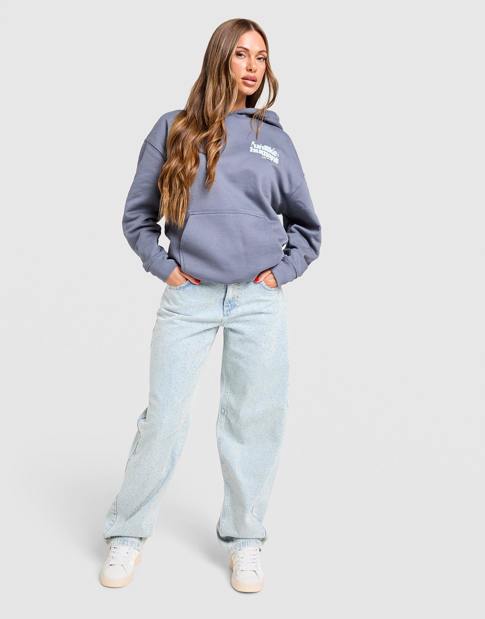 Dámska mikina UNLIKE HUMANS MIKINA S KAPUCŇOU STUDIO OH HD ULHTW10346843 Tmavomodrá