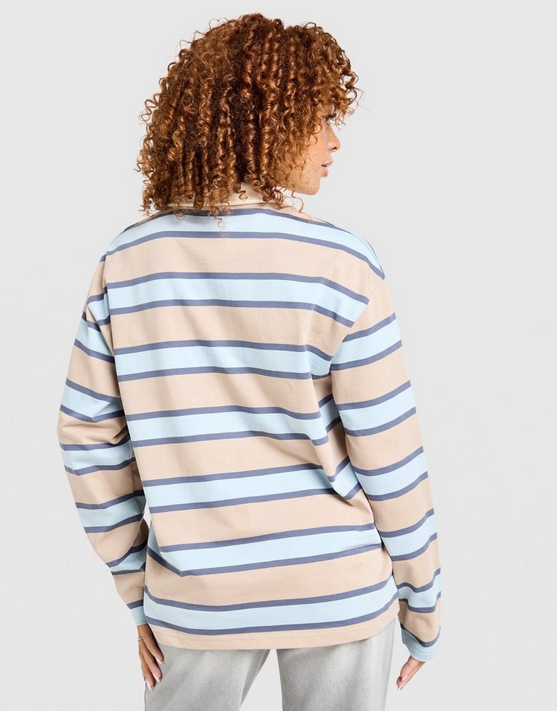 Жіночі футболки UNLIKE HUMANS ФУТБОЛКА STRIPE RUGBY TEE ULHTW10348012 Різнокольоровий