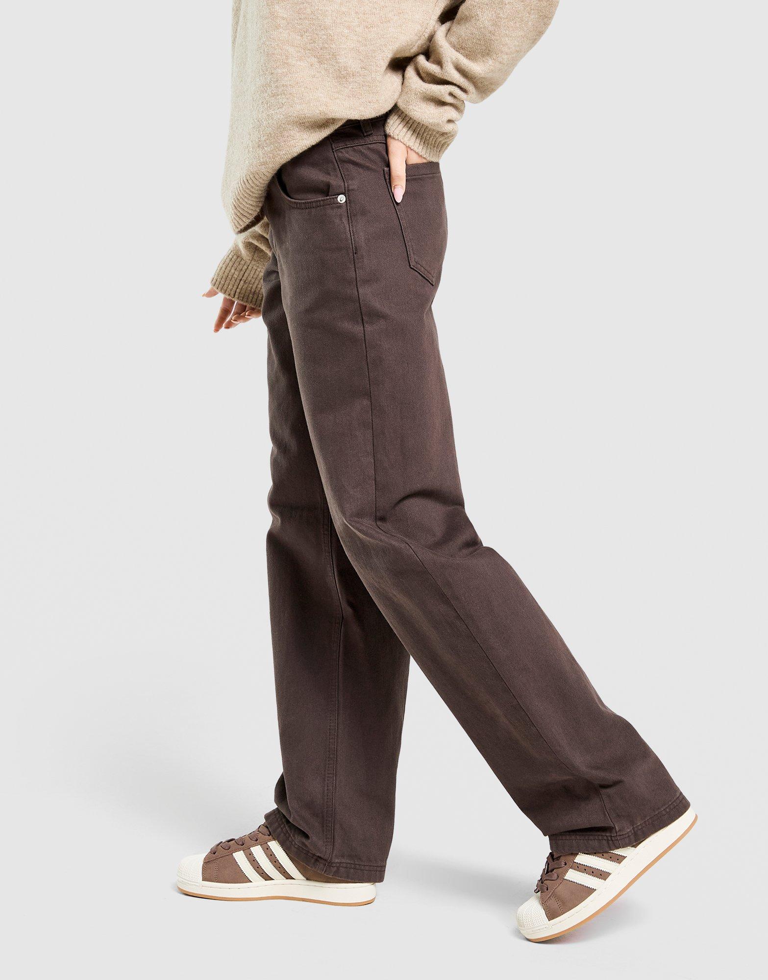 Jeansy damskie UNLIKE HUMANS SPODNIE UNLIKE JN ULHTW10212807 Brązowy