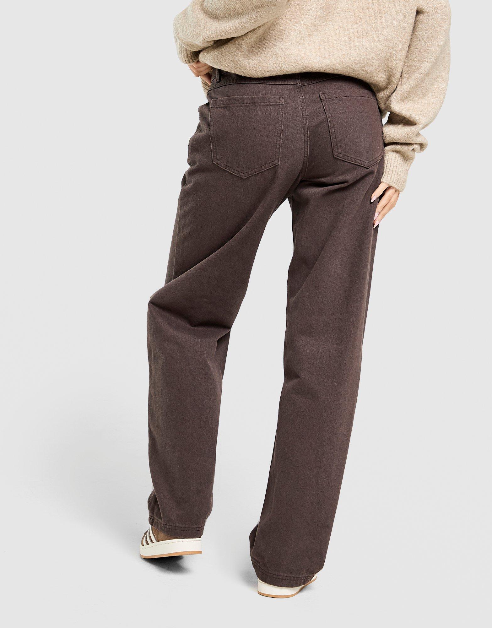 Jeansy damskie UNLIKE HUMANS SPODNIE UNLIKE JN ULHTW10212807 Brązowy