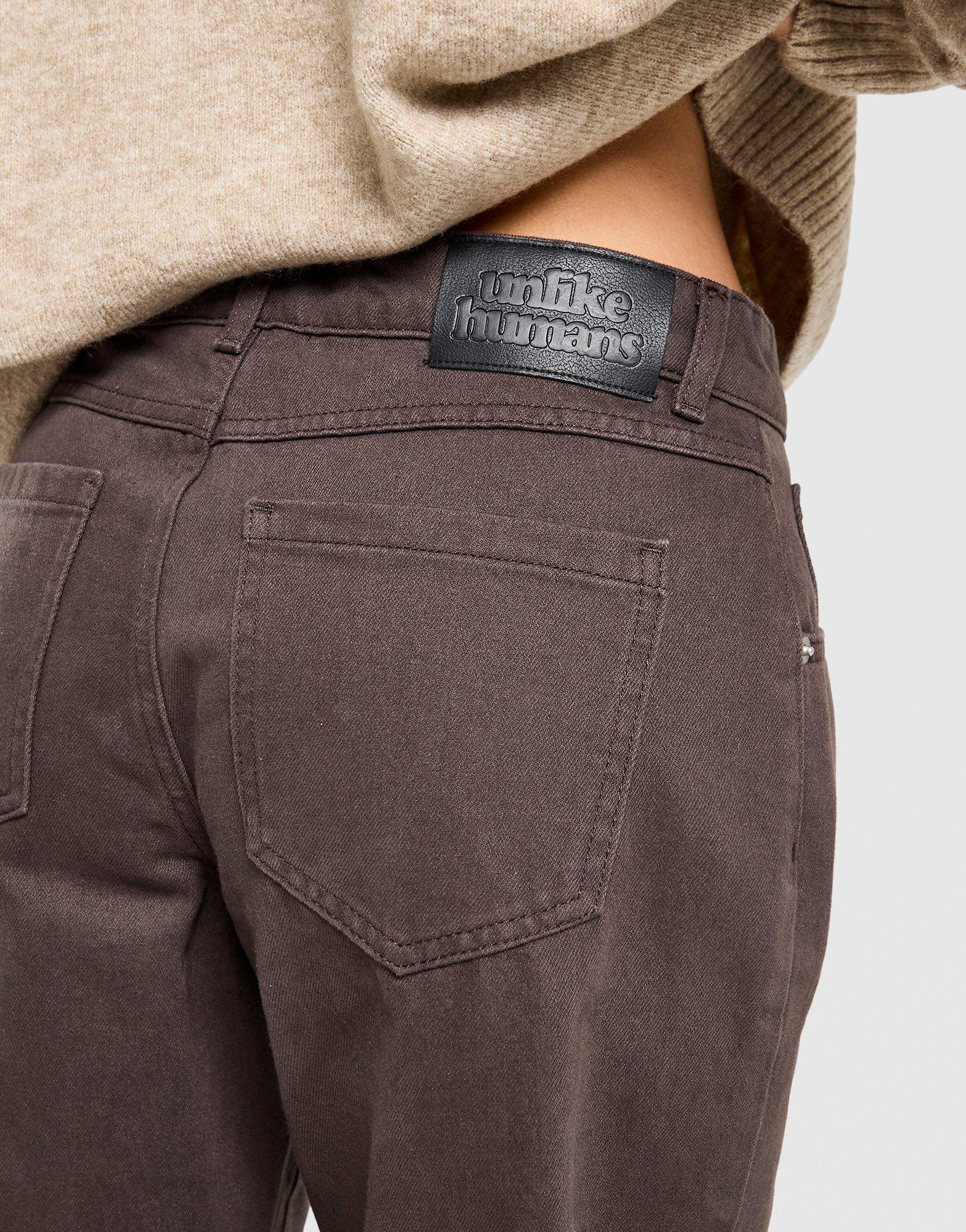 Jeansy damskie UNLIKE HUMANS SPODNIE UNLIKE JN ULHTW10212807 Brązowy