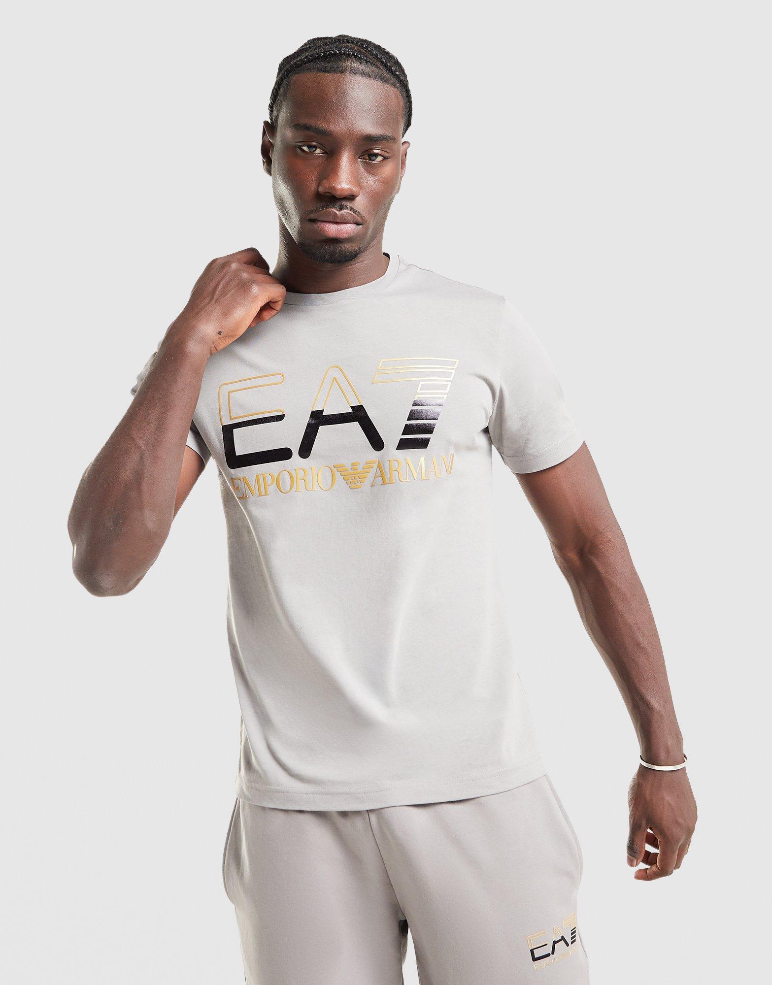 Koszulka, t-shirt męski EMPORIO ARMANI 7 T-SHIRT GRAPHIC AF132447M001934U8062 Szary