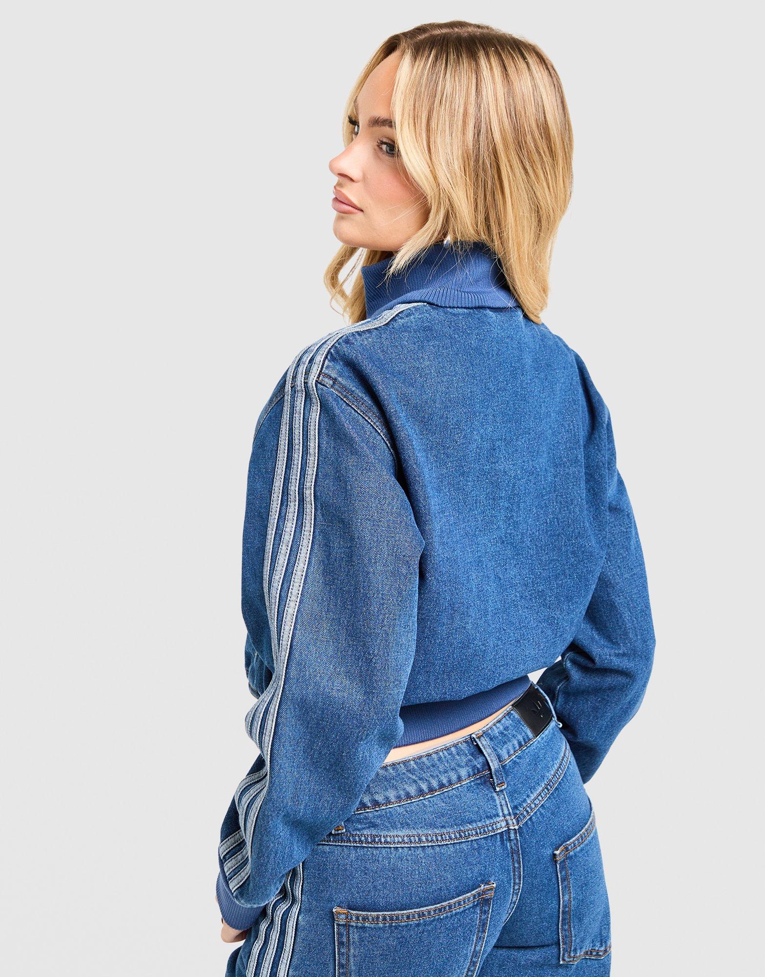 Dámske džínsy ADIDAS BUNDA FIREBIRD TT D KD2913 Modrá