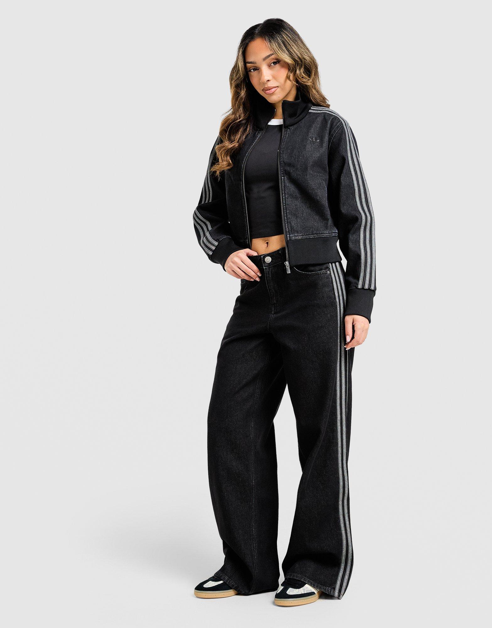 Dámské džíny ADIDAS BUNDA FIREBIRD TT D KD2898 Černá