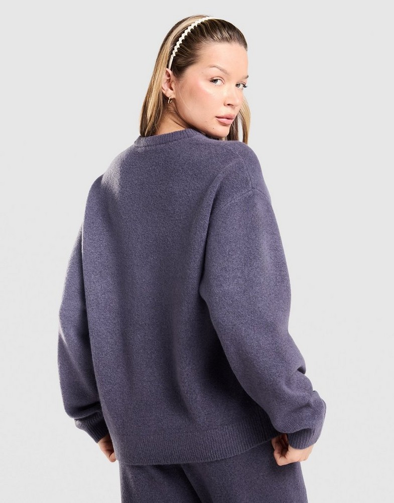 malive ADIDAS MEGZTINIS KNITTED SWEATER KQ8338 Moterims - spalva Pilka