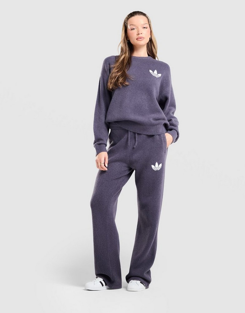 malive ADIDAS MEGZTINIS KNITTED SWEATER KQ8338 Moterims - spalva Pilka