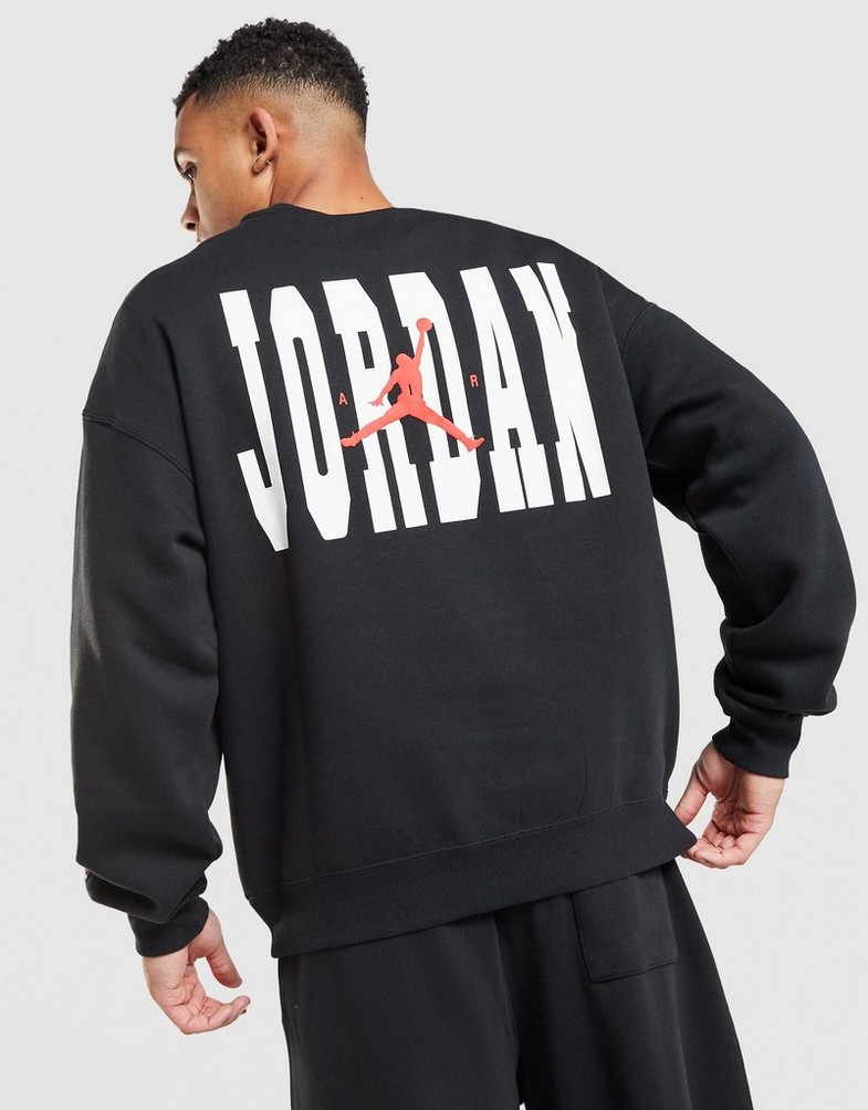 JORDAN BLUZĂ M J BRK VT CREW BB Bărbați Negru IO9827-010 | JD Sports