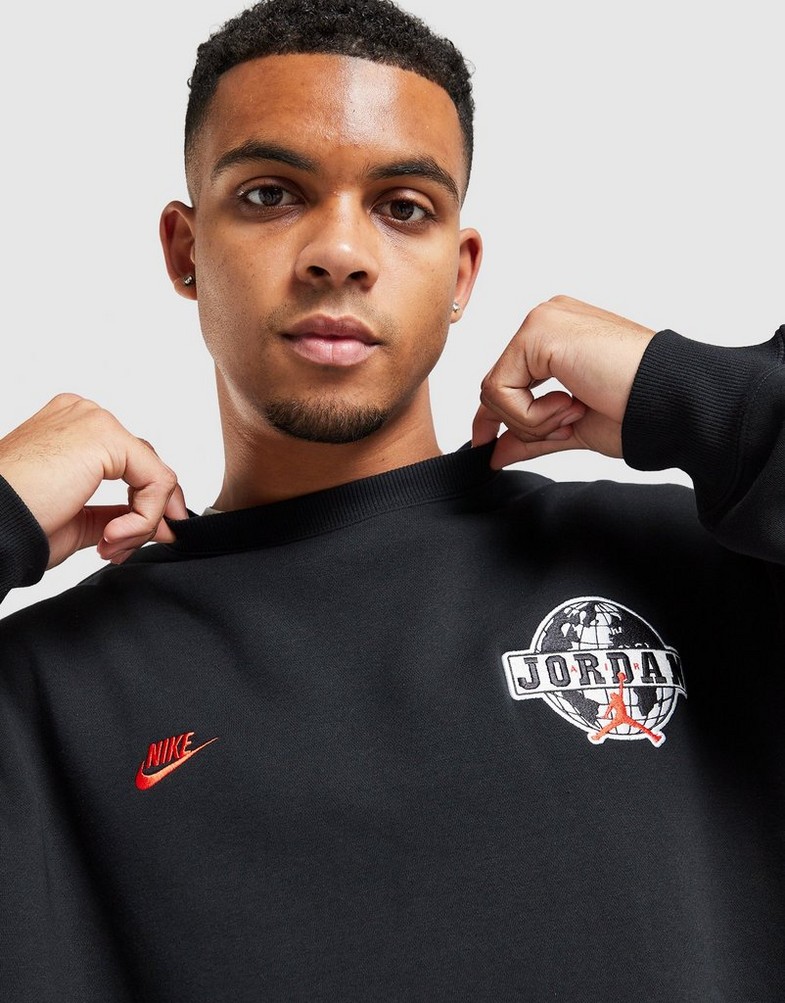 JORDAN BLUZĂ M J BRK VT CREW BB Bărbați Negru IO9827-010 | JD Sports