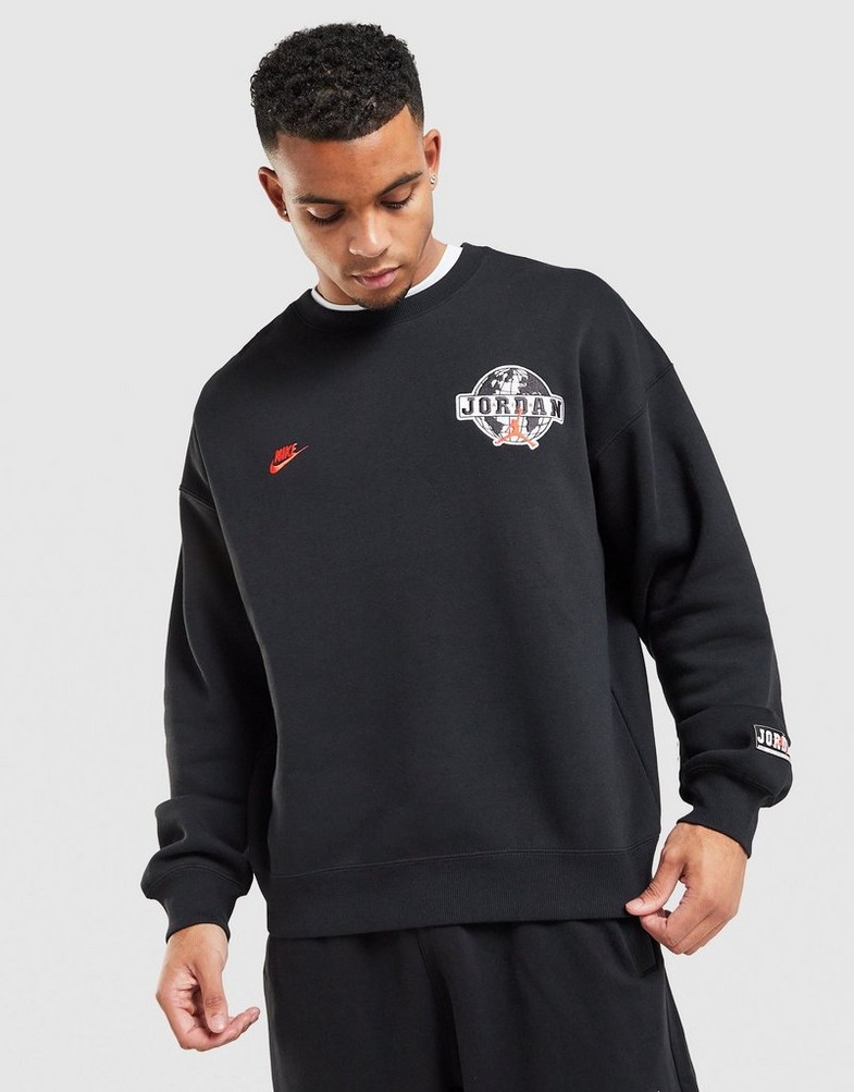 JORDAN BLUZĂ M J BRK VT CREW BB Bărbați Negru IO9827-010 | JD Sports