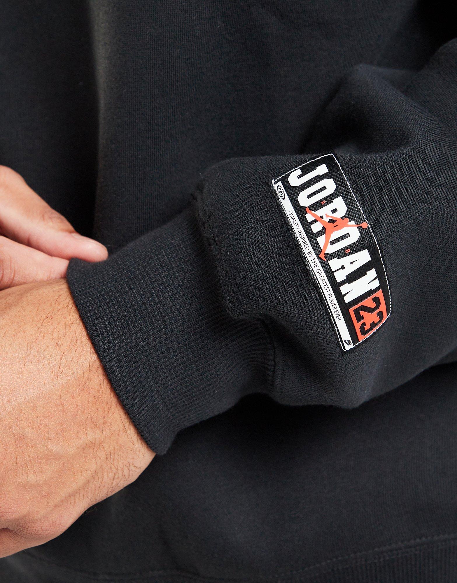 Bluză pentru bărbați JORDAN BLUZĂ M J BRK VT CREW BB IO9827-010 Negru