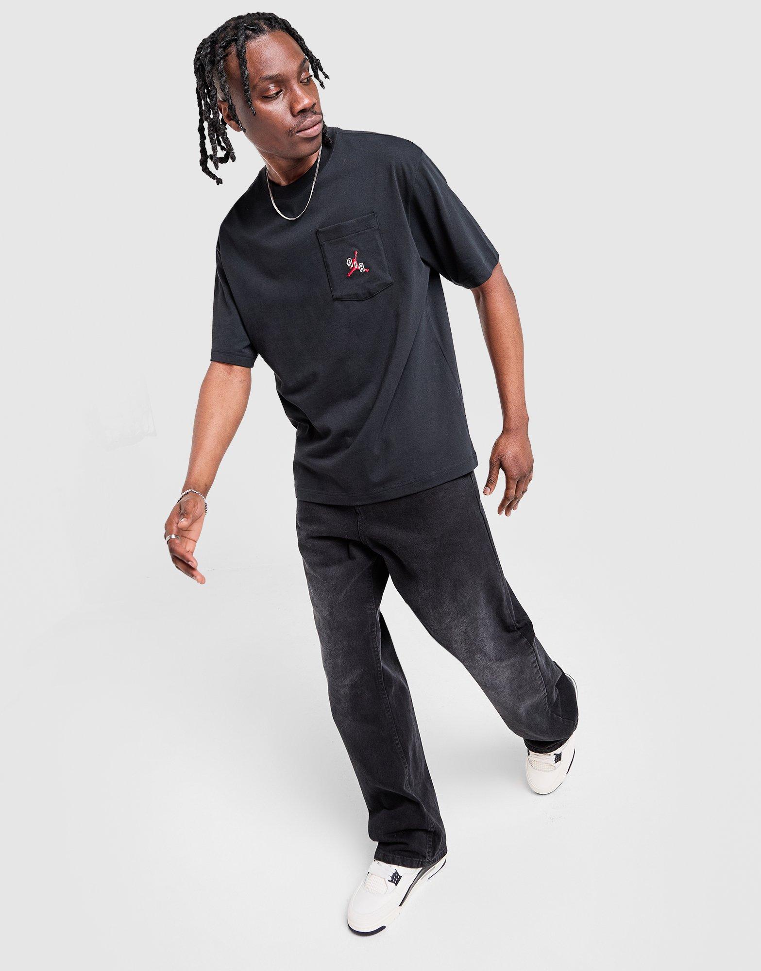 Tricou pentru bărbați JORDAN TRICOU M J POCKET SS CREW IF3069-010 Negru