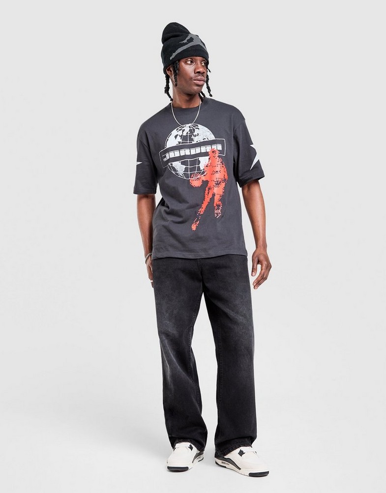 JORDAN TRICOU M J STAR GFX SS CREW Bărbați Negru IQ0782-045 | JD