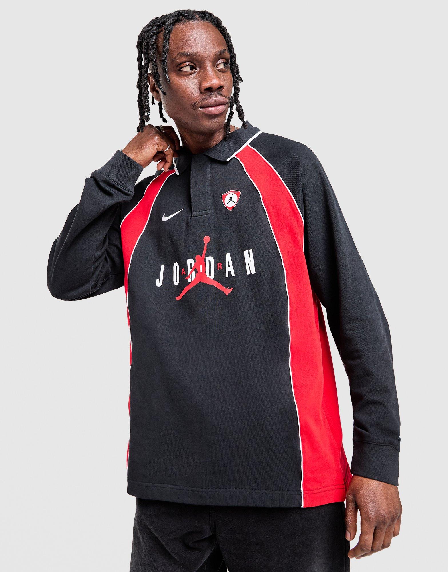 JORDAN POLO M J FLT LS POLO JRSY IF1915-010 Czarny