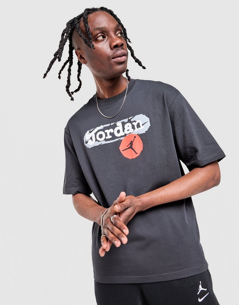 JORDAN ФУТБОЛКА M J STAMP GFX SS CREW IQ0816-045 | колір Чорний