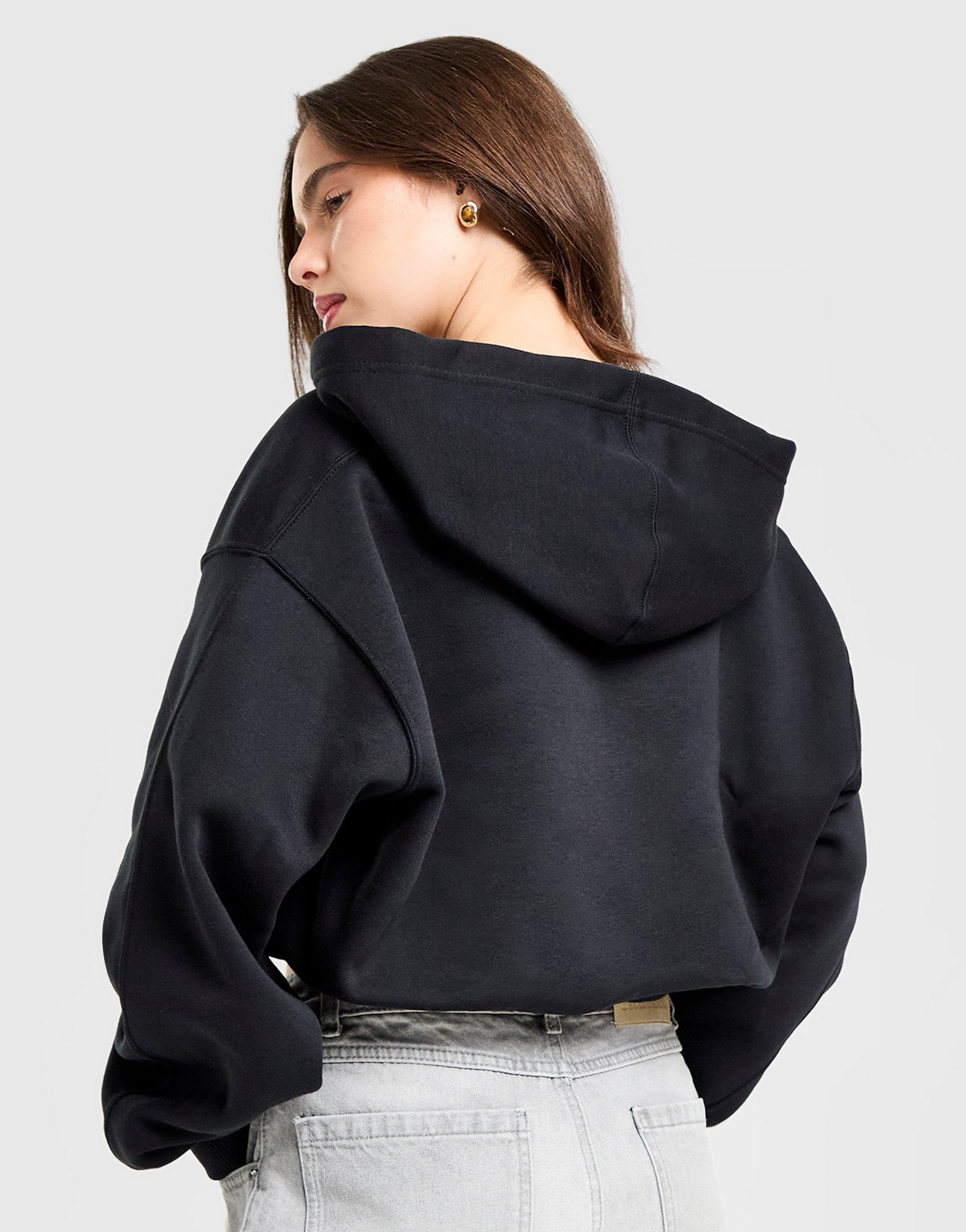 Жіночі кофти JORDAN КОФТА НА БЛИСКАВЦІ   З КАПЮШОНОМ W J BRK FLC FZ IO1074-010 Чорний