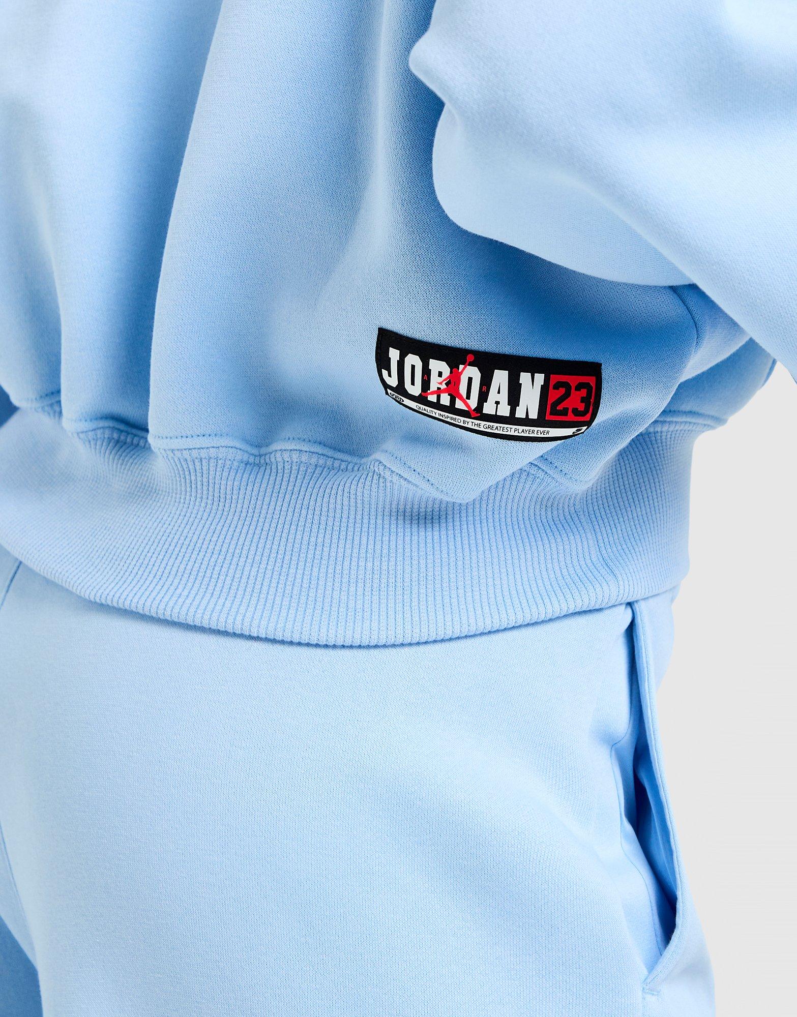 Női pulóver JORDAN PULÓVER CIPZÁRAS KAPUCNIS W J BRK FLC FZ IO1074-422 Kék