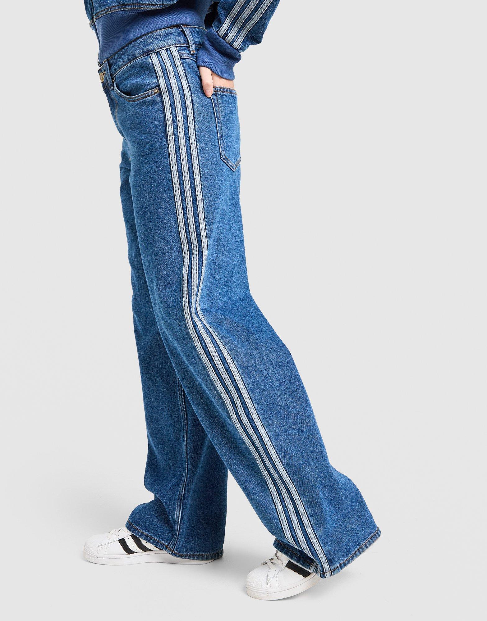 Dámske džínsy ADIDAS NOHAVICE  FIREBIRD TP D KD2935 Modrá