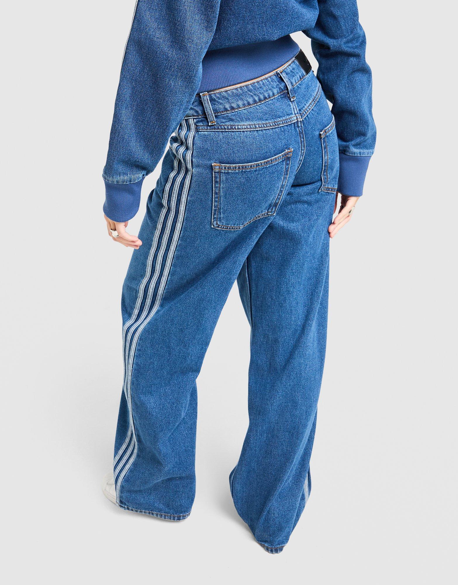 Dámske džínsy ADIDAS NOHAVICE  FIREBIRD TP D KD2935 Modrá