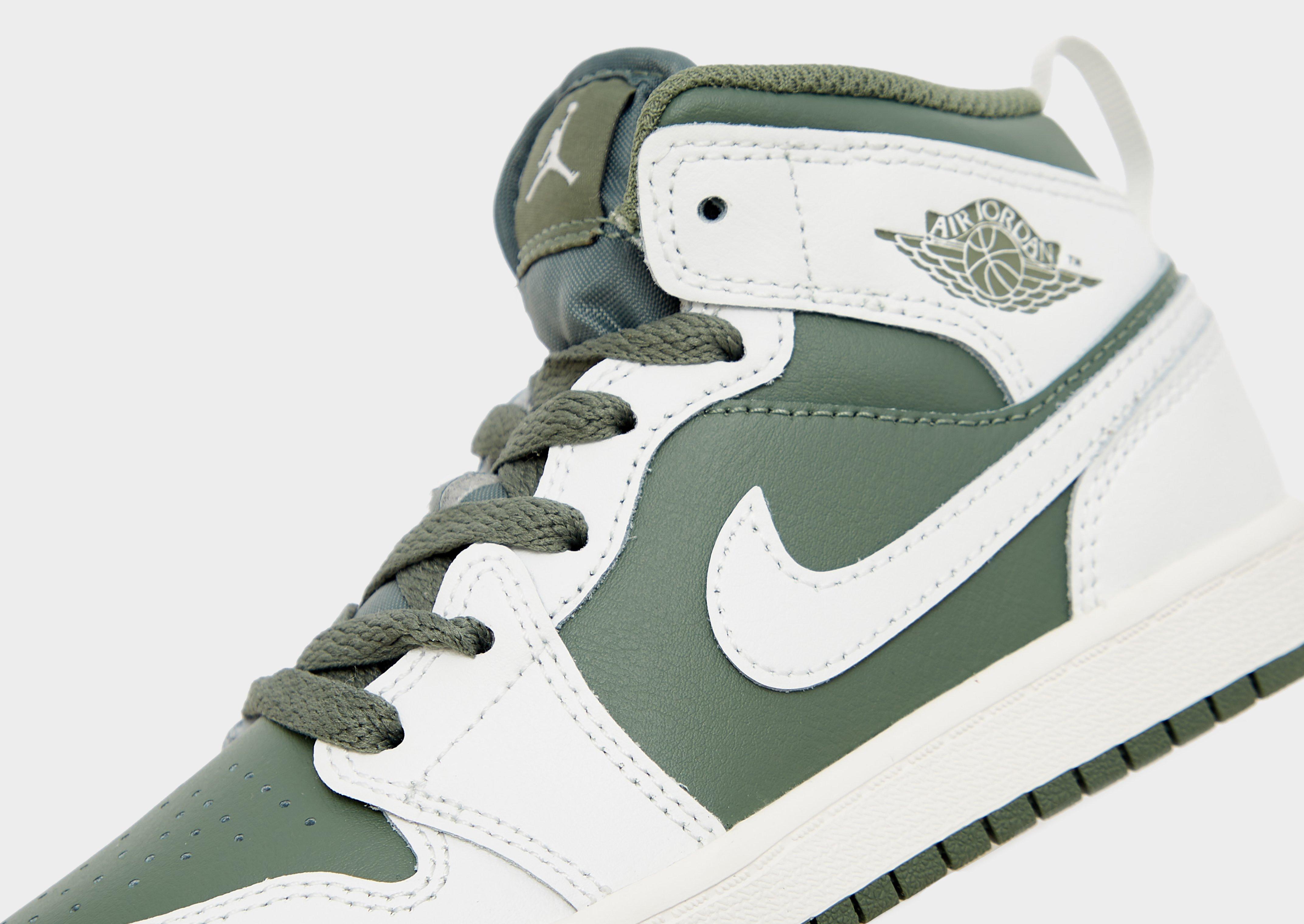 Gyerek sneakers JORDAN AIR 1 MID BG DQ8424-107 Khaki