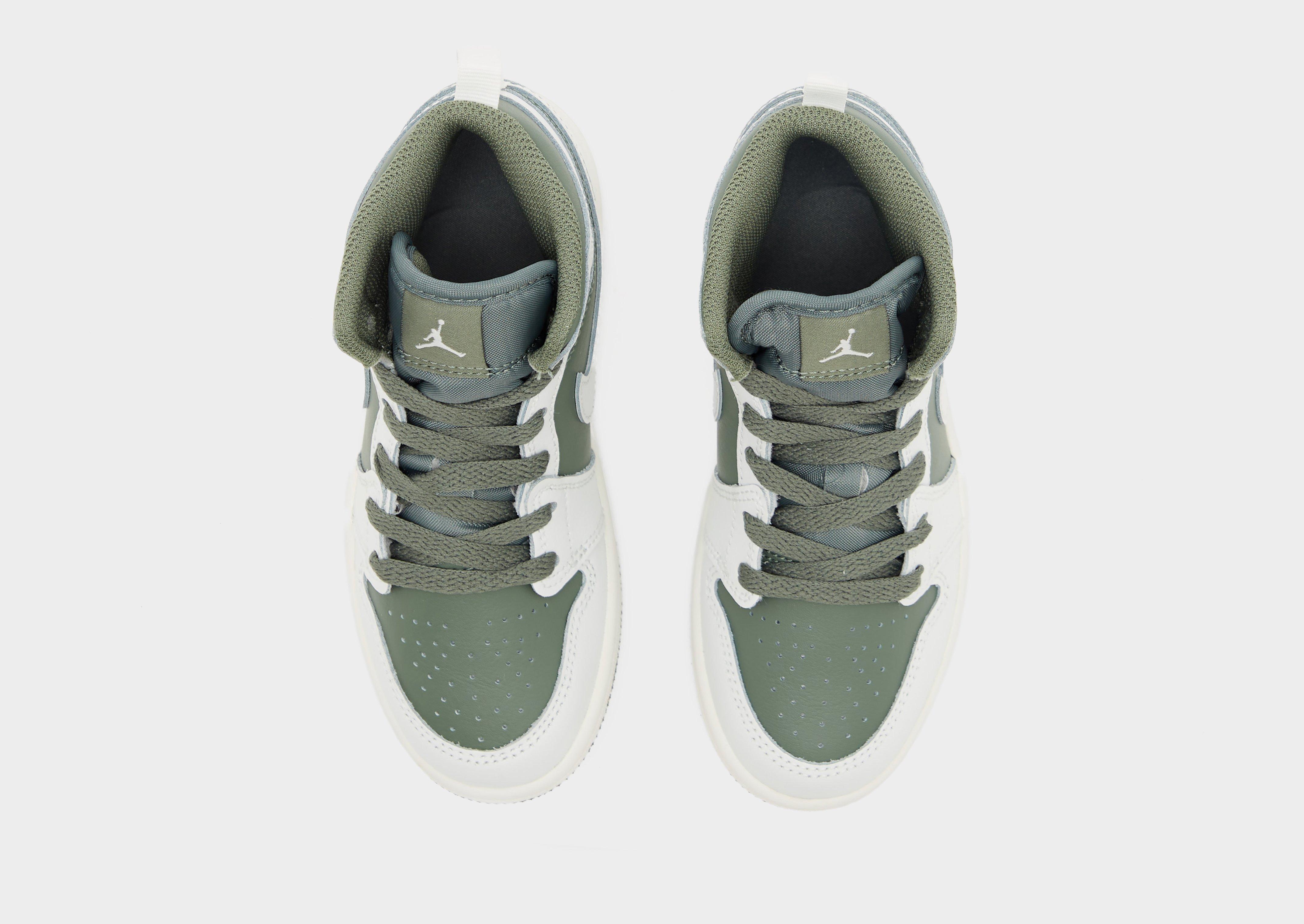 Gyerek sneakers JORDAN AIR 1 MID BG DQ8424-107 Khaki