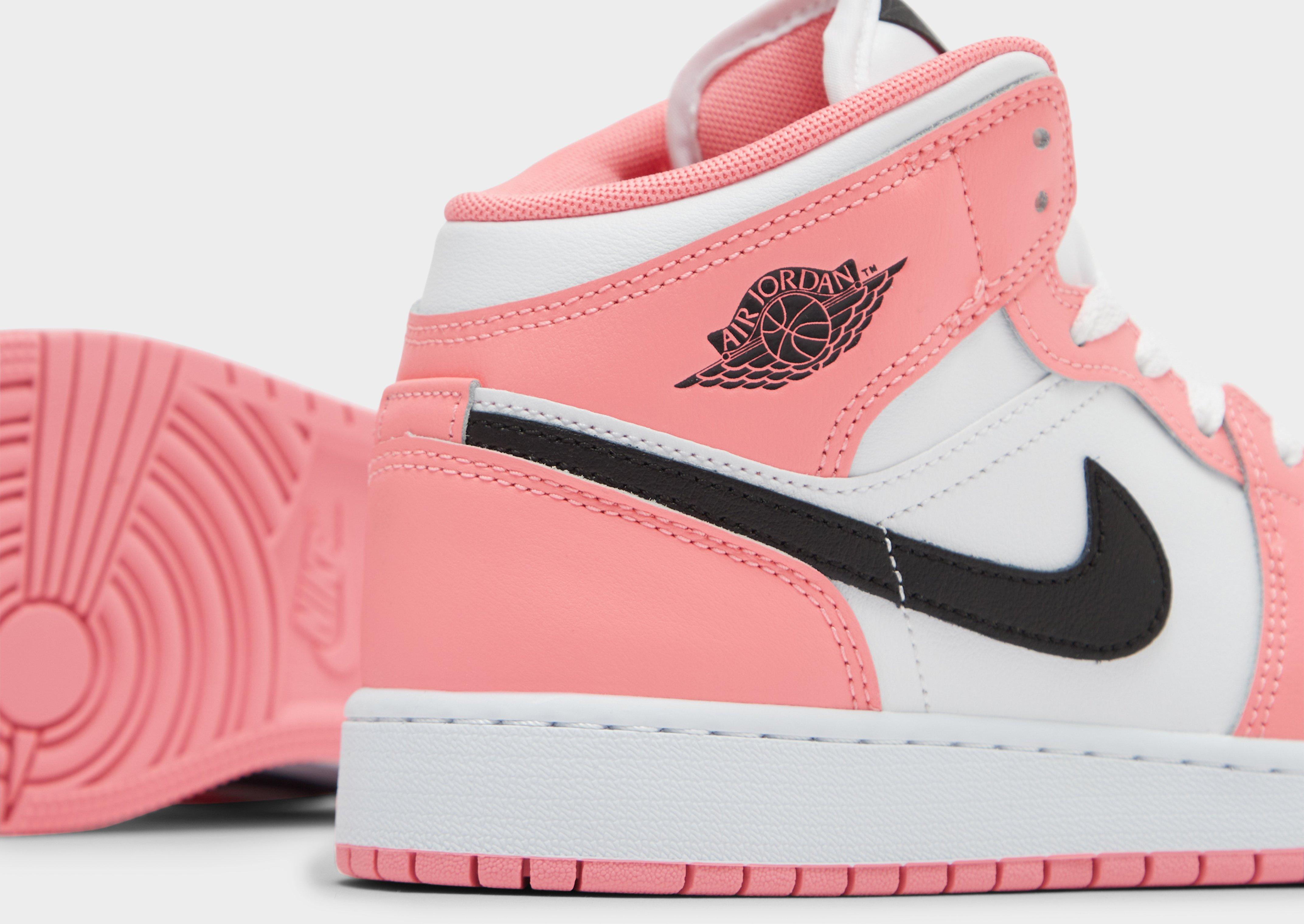 Buty sneakersy dla dzieci JORDAN AIR 1 MID BG DQ8423-602 Różowy