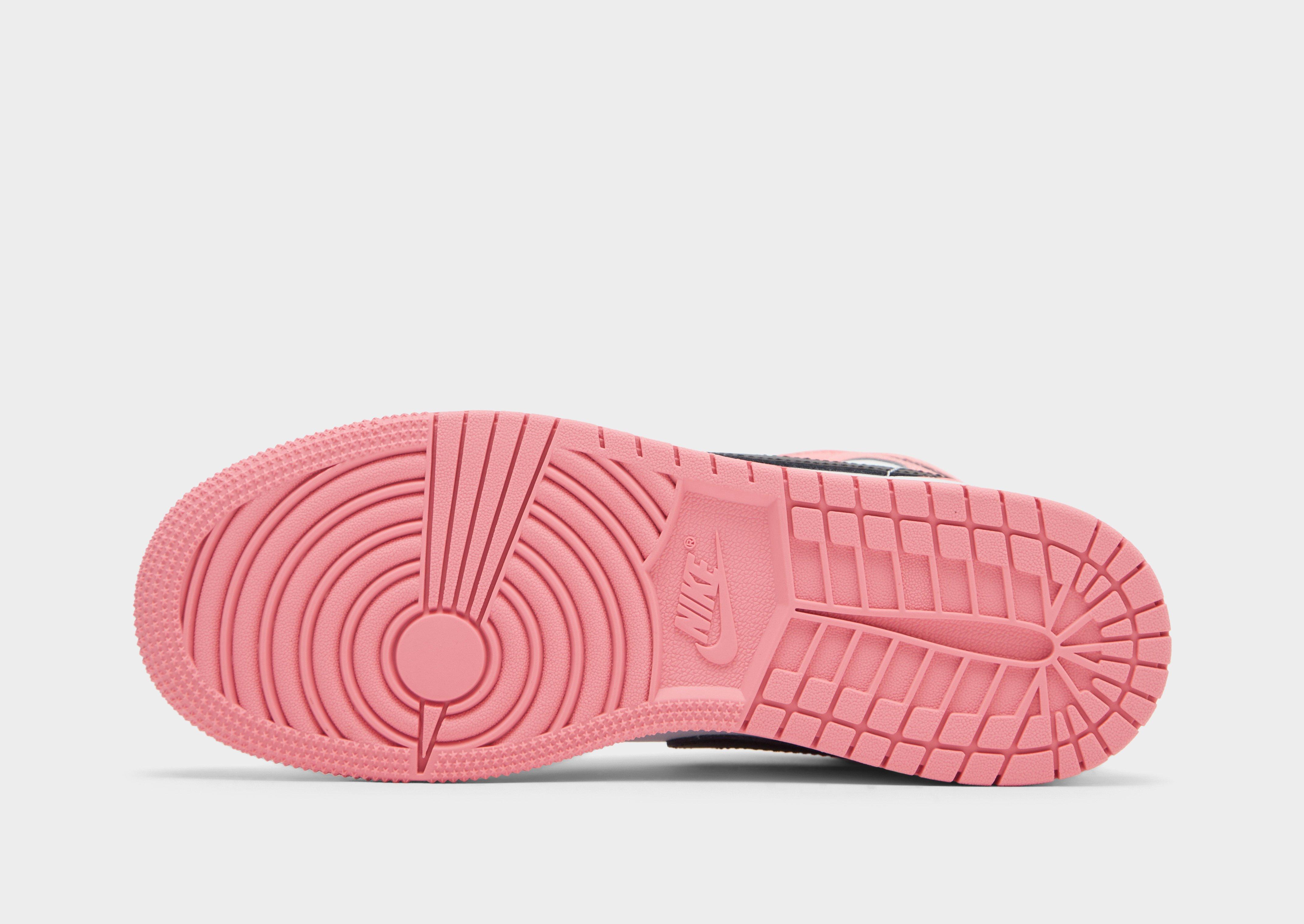 Buty sneakersy dla dzieci JORDAN AIR 1 MID BG DQ8423-602 Różowy