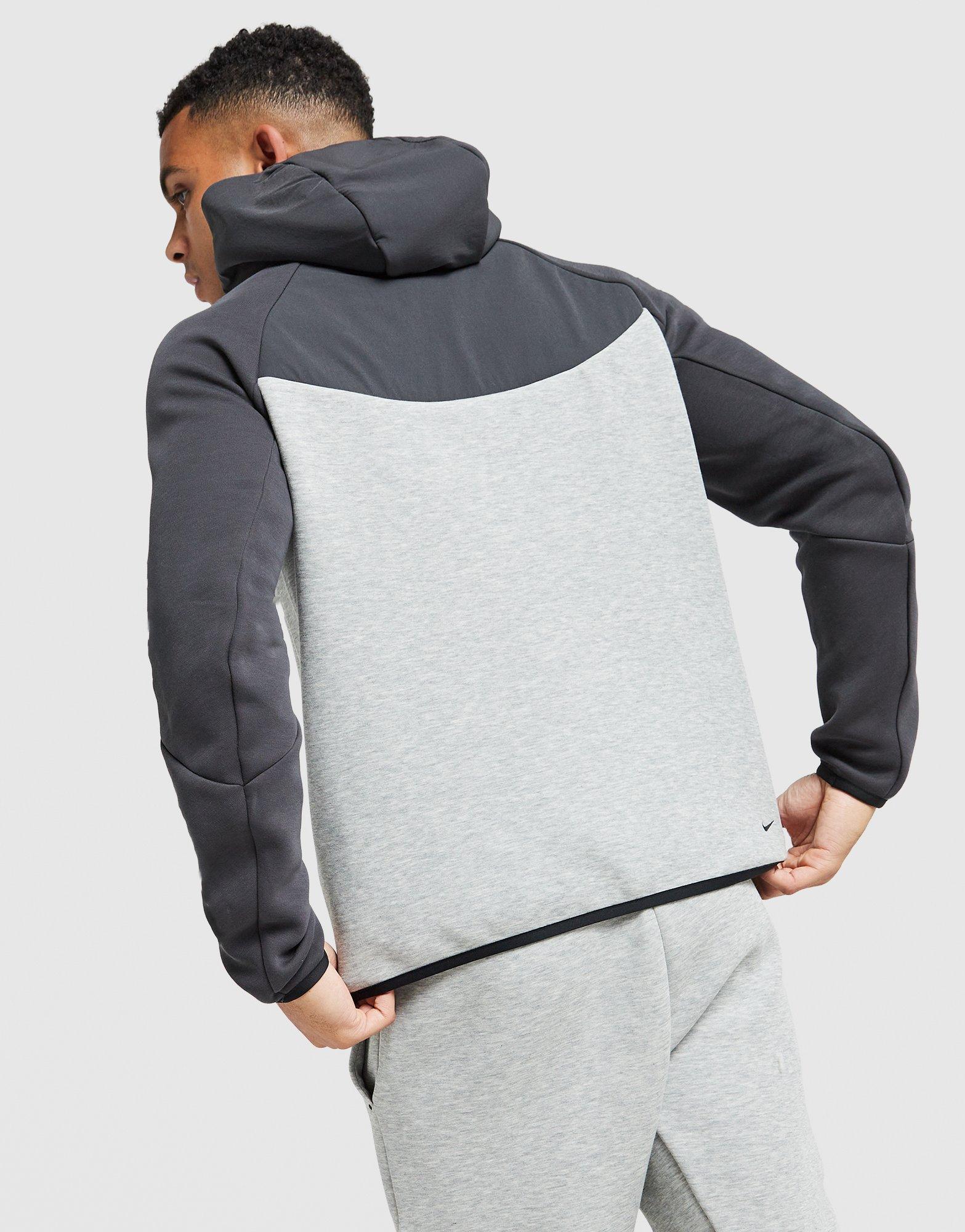 Bluza męska NIKE BLUZA ROZPINANA Z KAPTUREM M NK TCH MIX WR IH4302-063 Szary