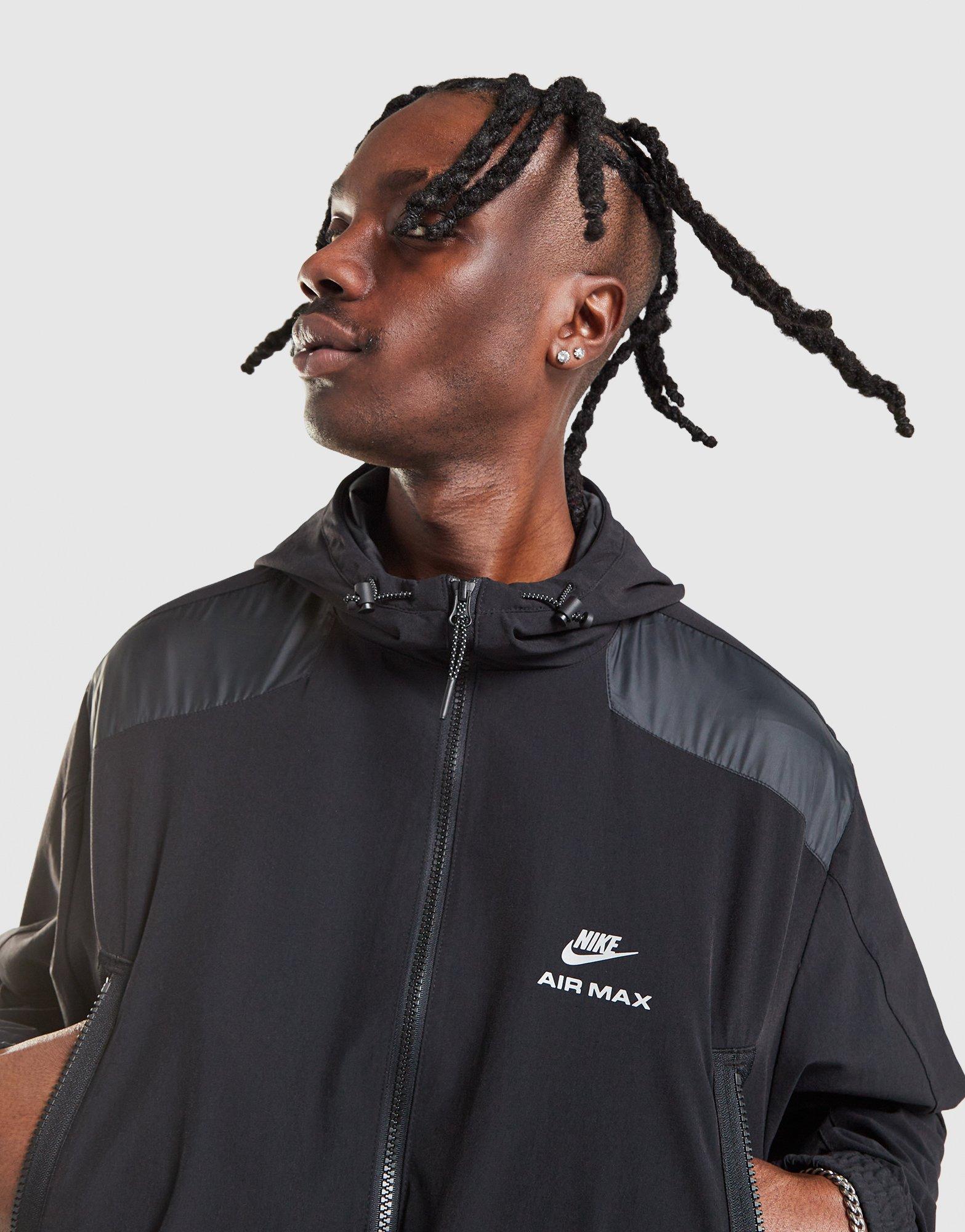 Pánska mikina NIKE MIKINA S KAPUCŇOU   M NSW AIR MAX W JT IO1058-010 Čierna