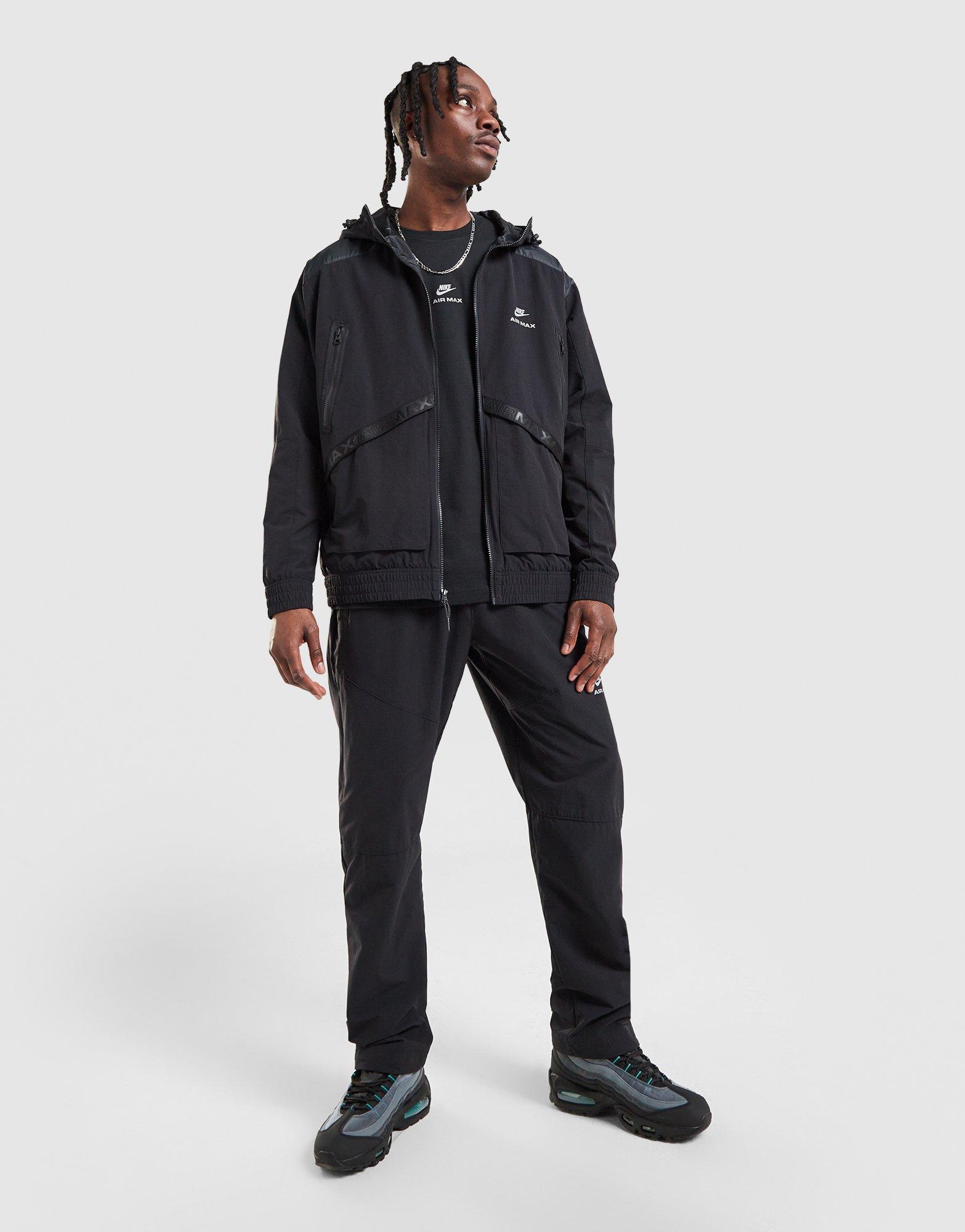 Pánska mikina NIKE MIKINA S KAPUCŇOU   M NSW AIR MAX W JT IO1058-010 Čierna