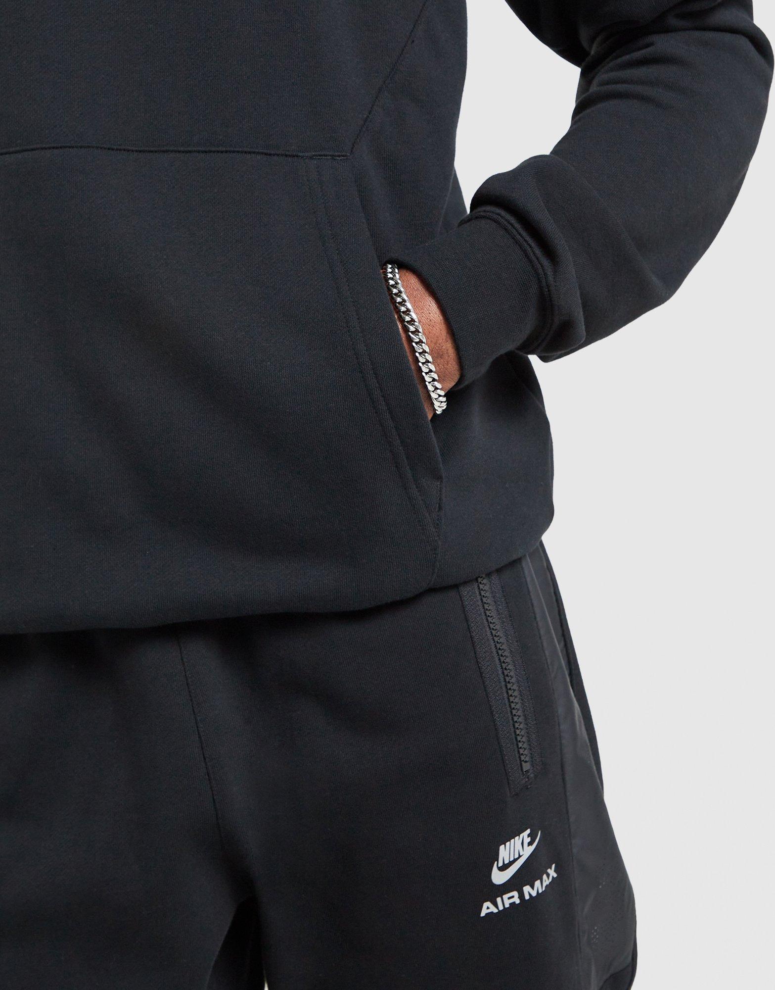 Мъжка блуза NIKE СУИТЧЪР СЪС ЗАКОПЧАВАНЕ   С КАЧУЛКА M NSW AIR MAX FLC IO1062-010 Черен