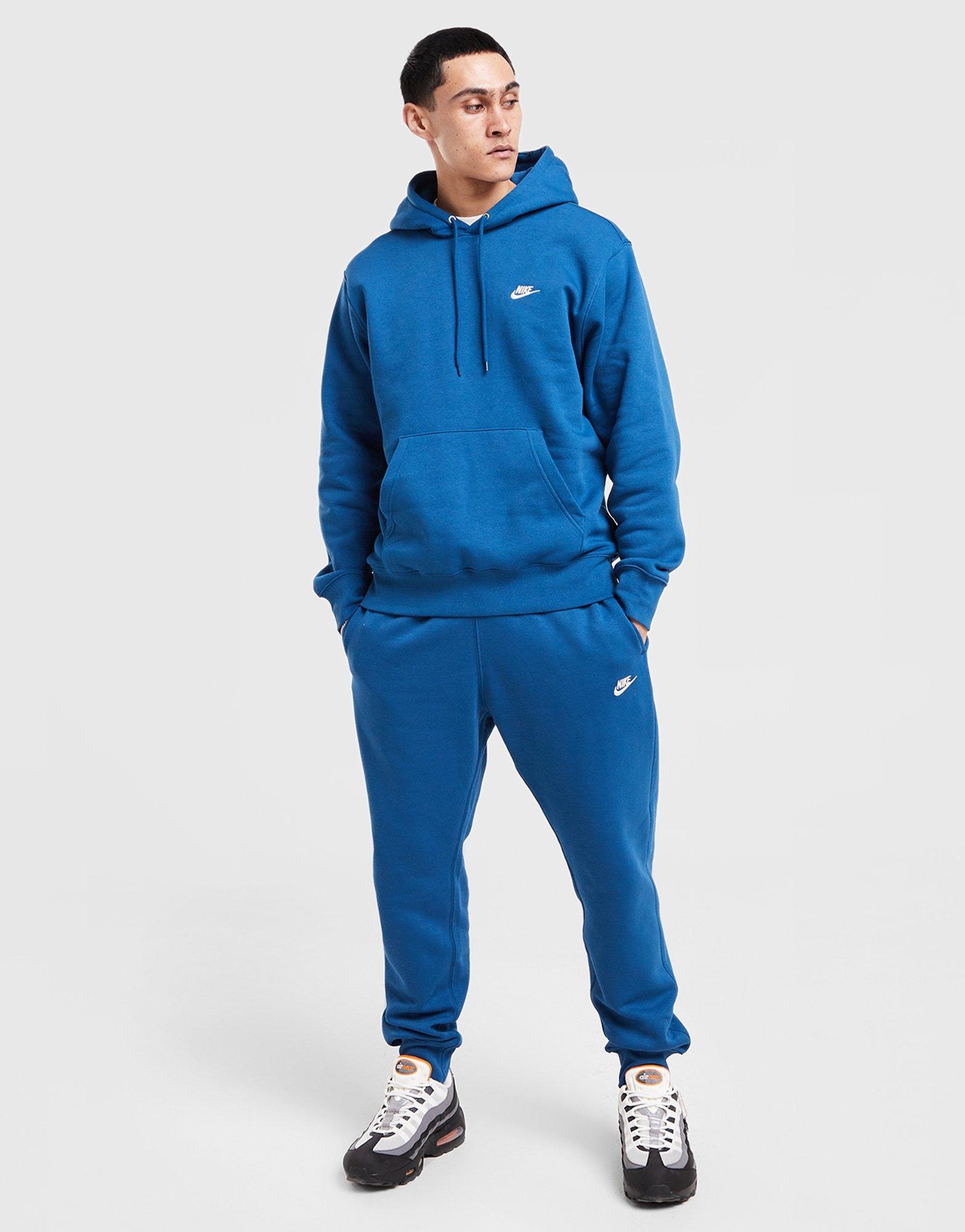 Muški gornji dio trenirke NIKE VESTA S KAPULJAČOM M NK CLUB BB PO HOODIE FN3859-476 plava