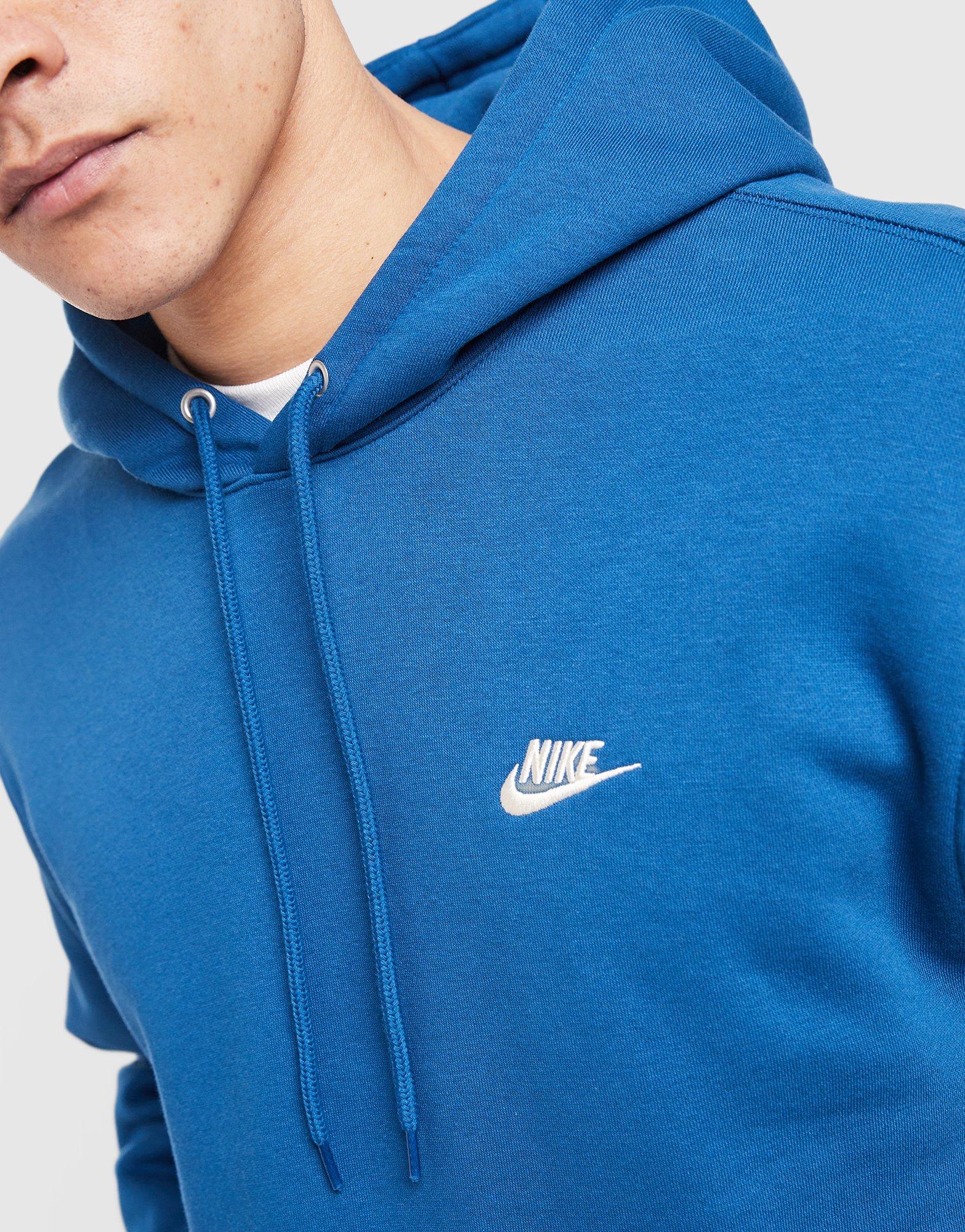 Muški gornji dio trenirke NIKE VESTA S KAPULJAČOM M NK CLUB BB PO HOODIE FN3859-476 plava